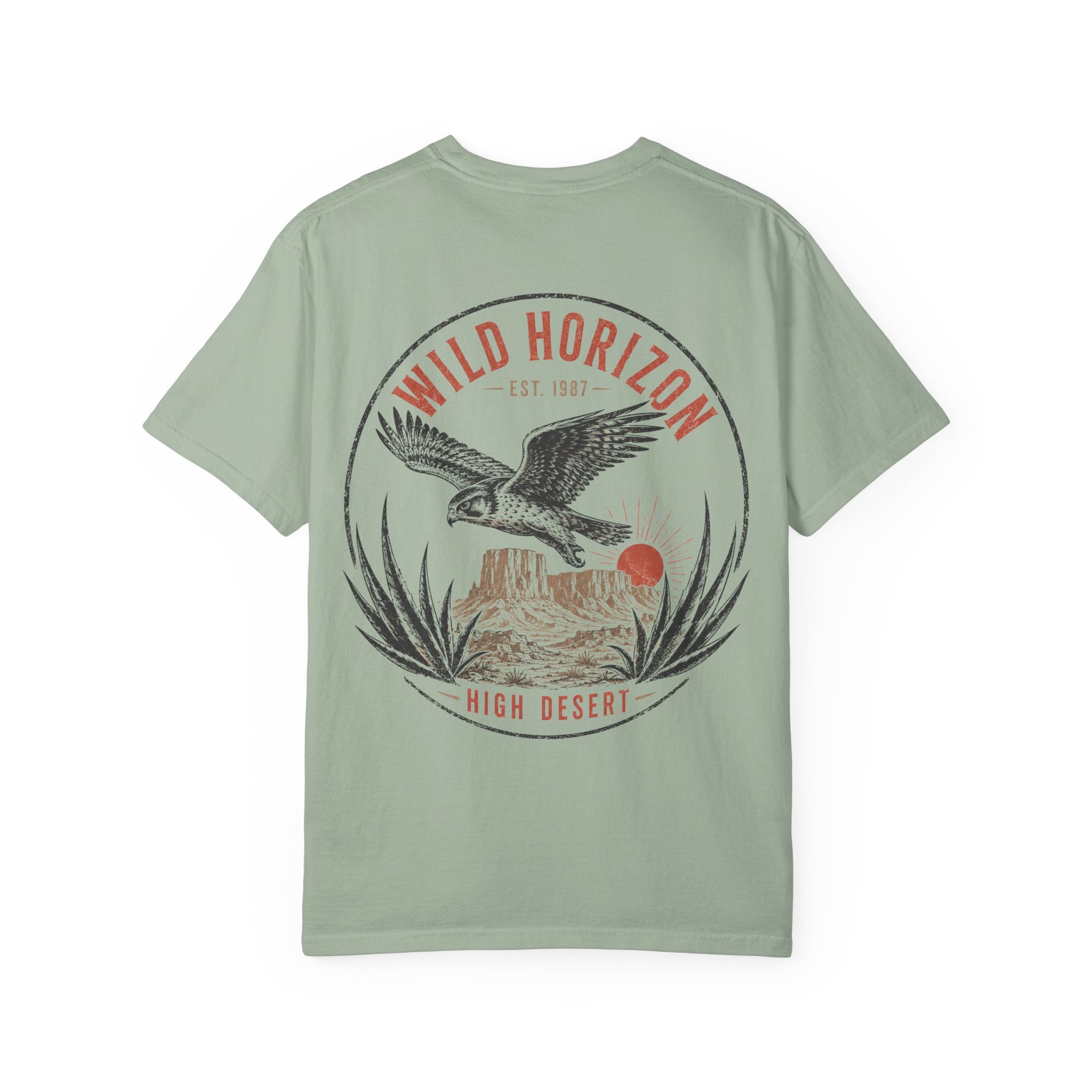 Vintage Eagle desert mesa graphic t-shirt, additional product view 1