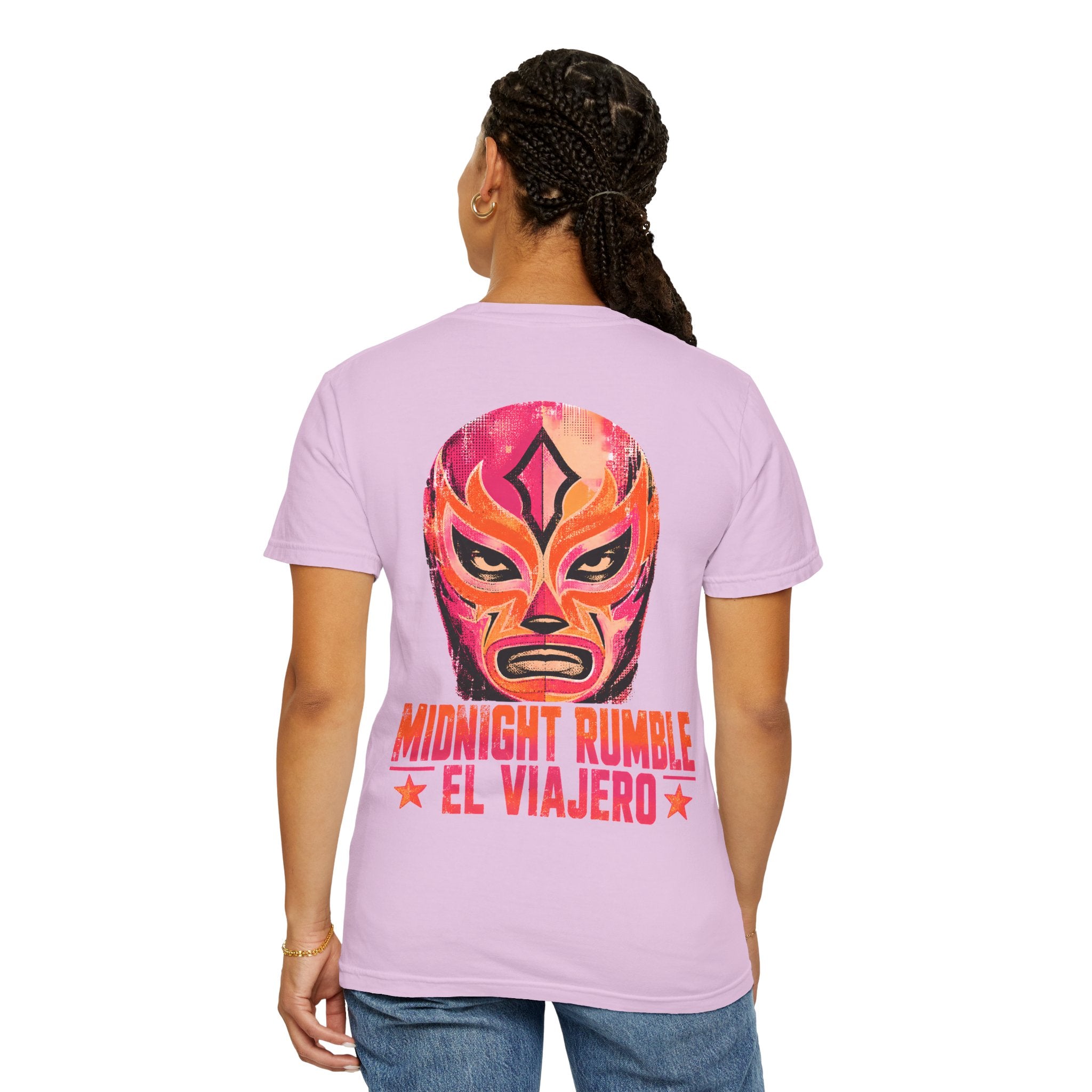 Midnight Rumble Lucha Libre wrestling graphic t-shirt - product photo 46