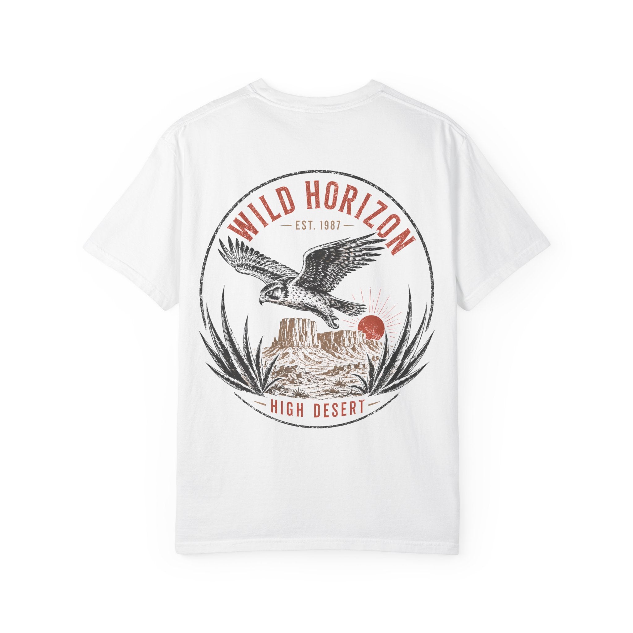 Vintage Eagle desert graphic t-shirt - detail view