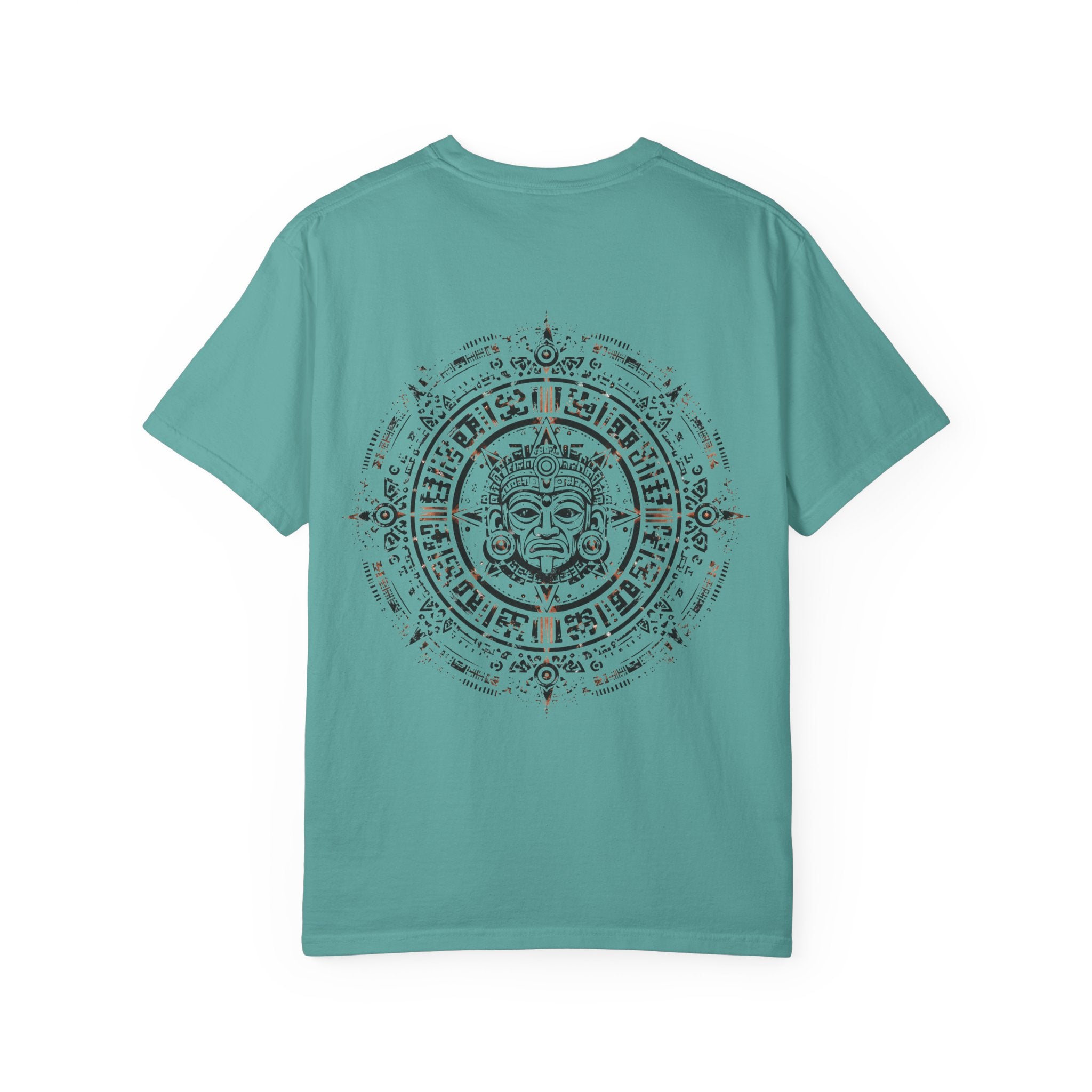 Ancient Sun Aztec calendar graphic t-shirt - product photo 4