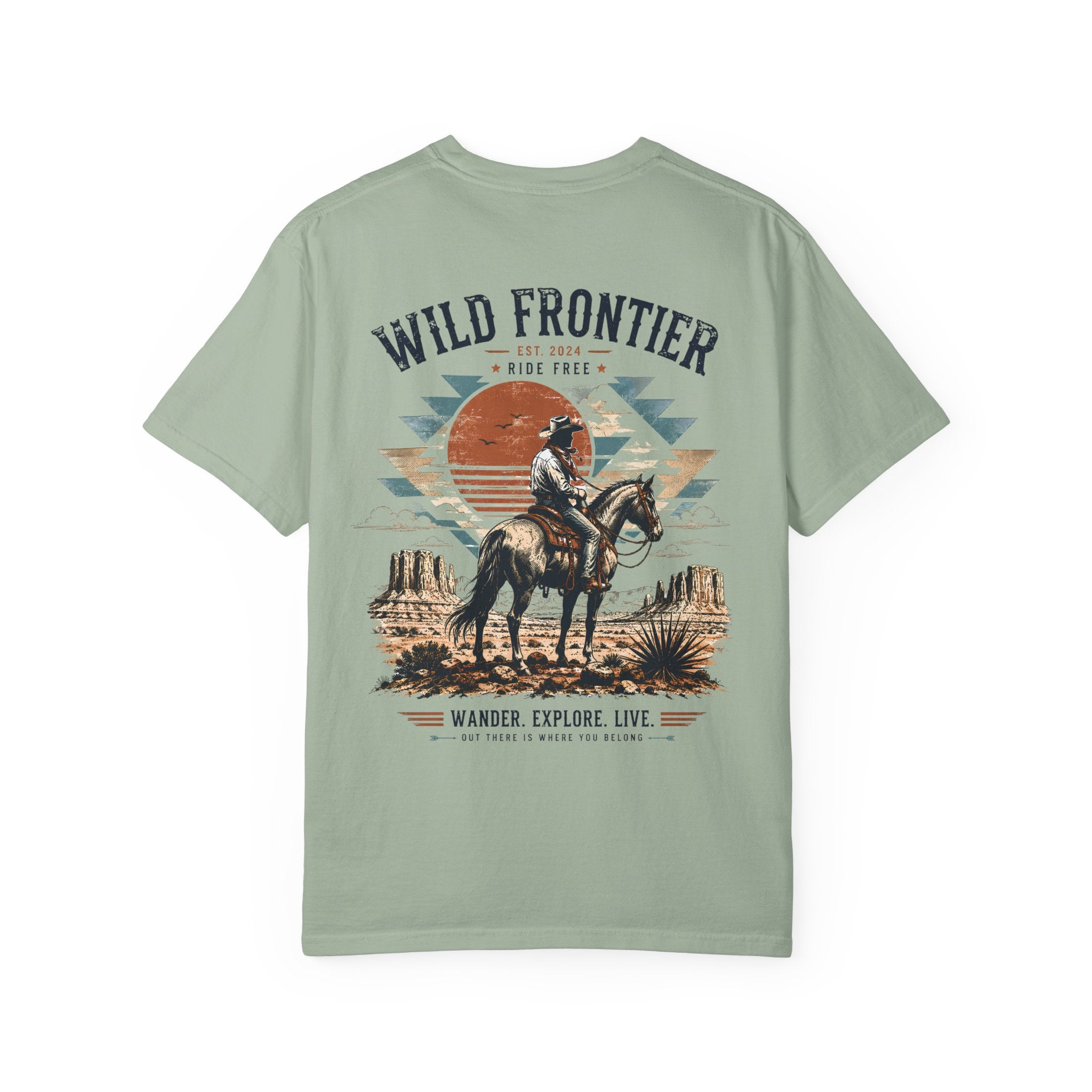Wild Frontier cowboy graphic t-shirt - product photo 5