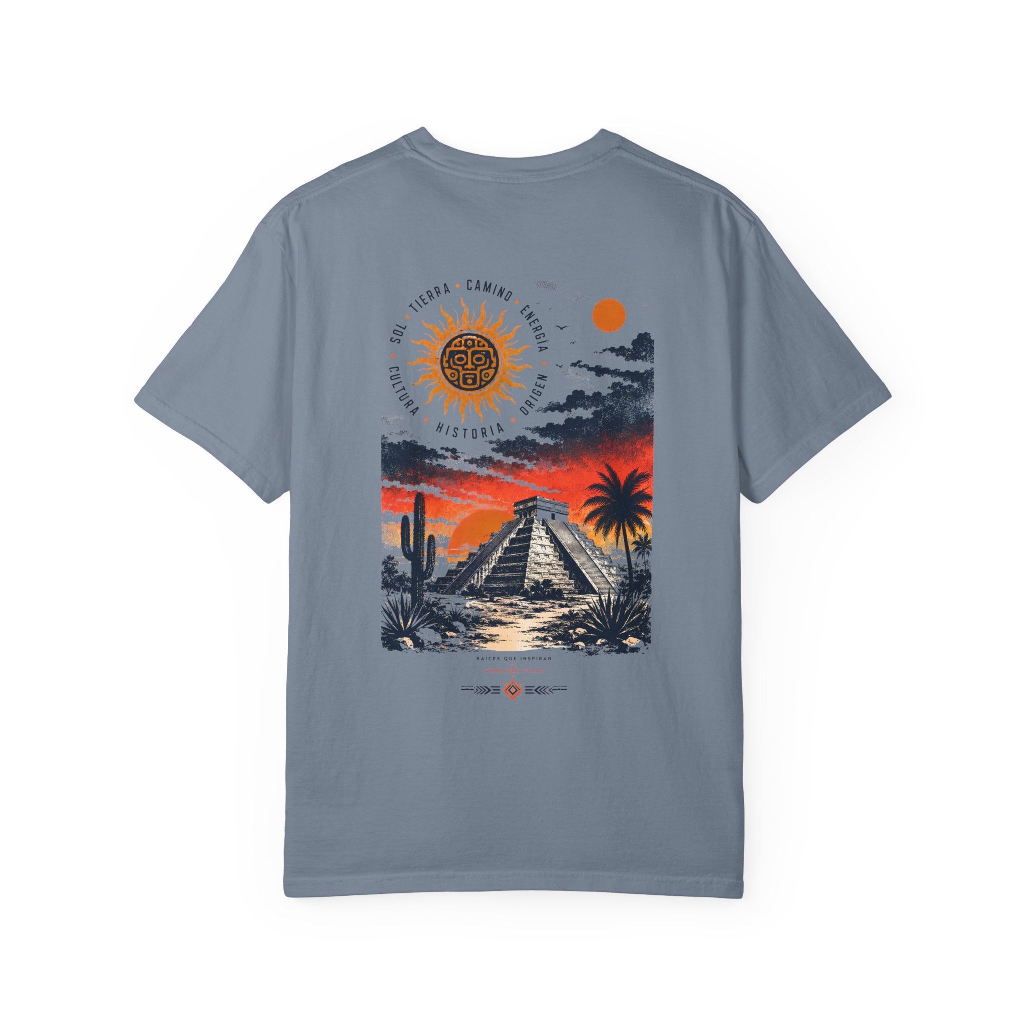 Mayan Pyramid vintage Mexico sunset graphic t-shirt - product photo 9