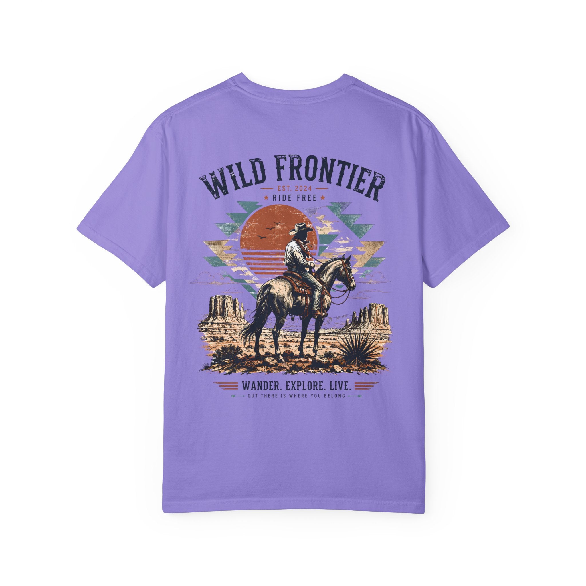 Wild Frontier cowboy graphic t-shirt - product photo 10