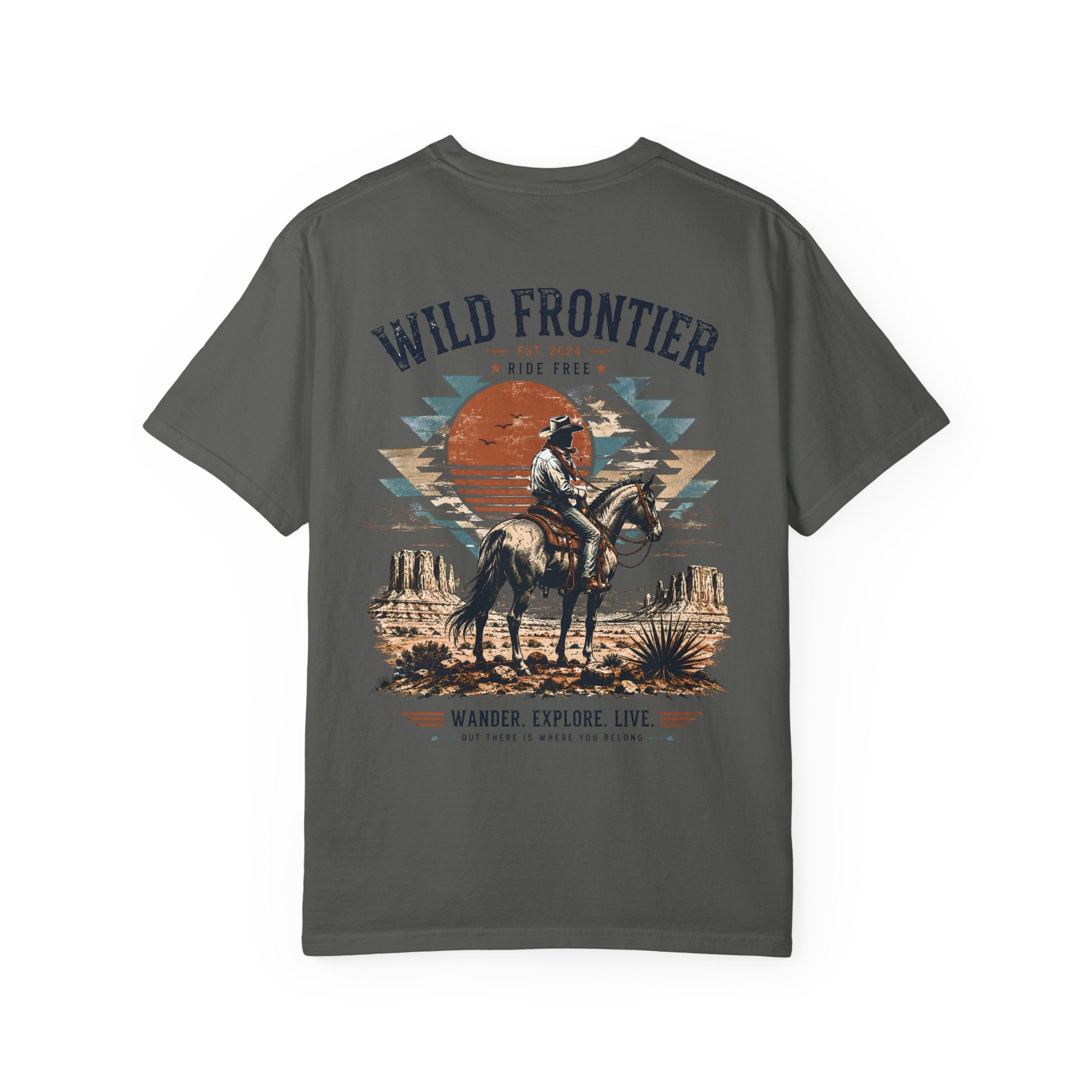 Wild Frontier cowboy graphic t-shirt - product photo 3