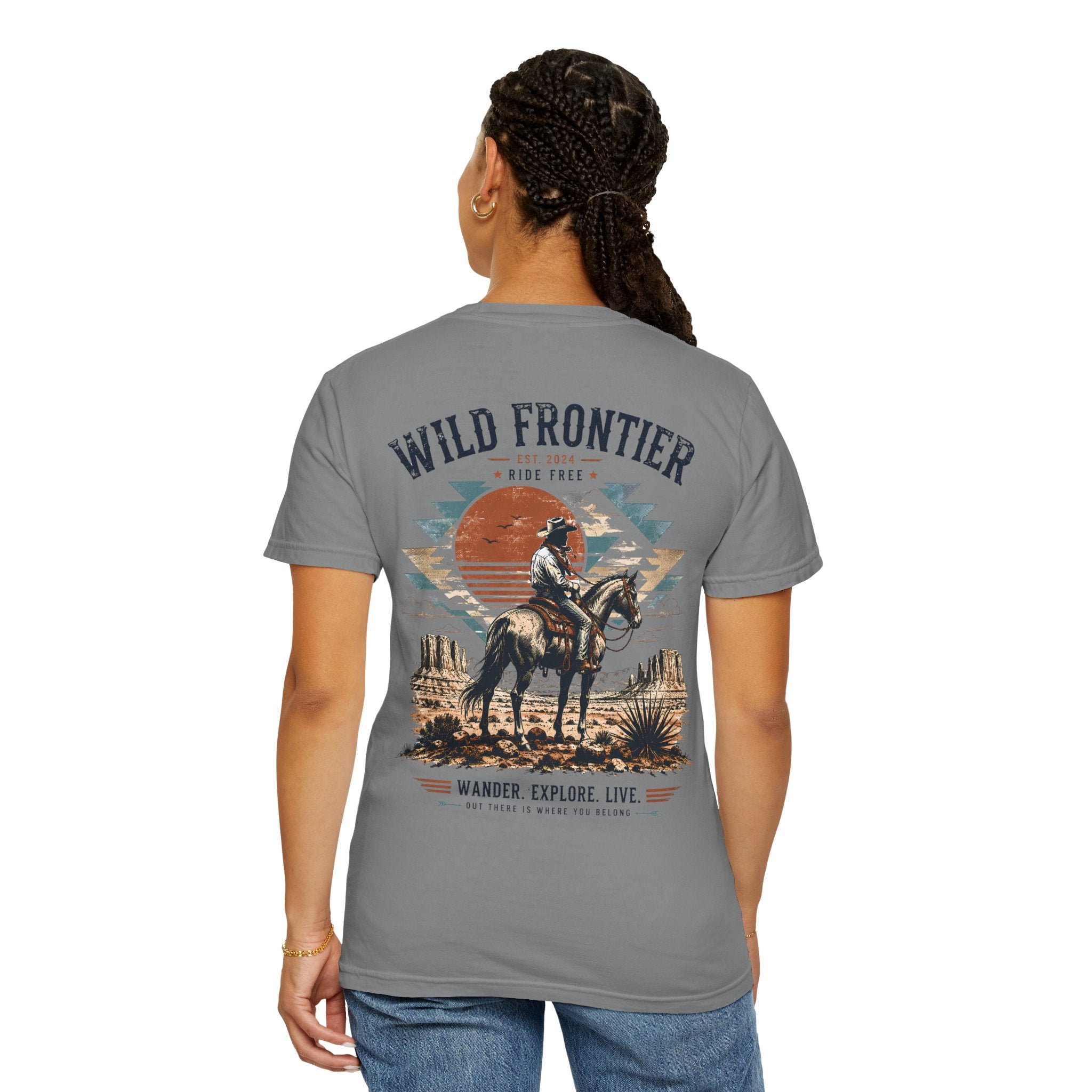 Wild Frontier cowboy graphic t-shirt - product photo 22