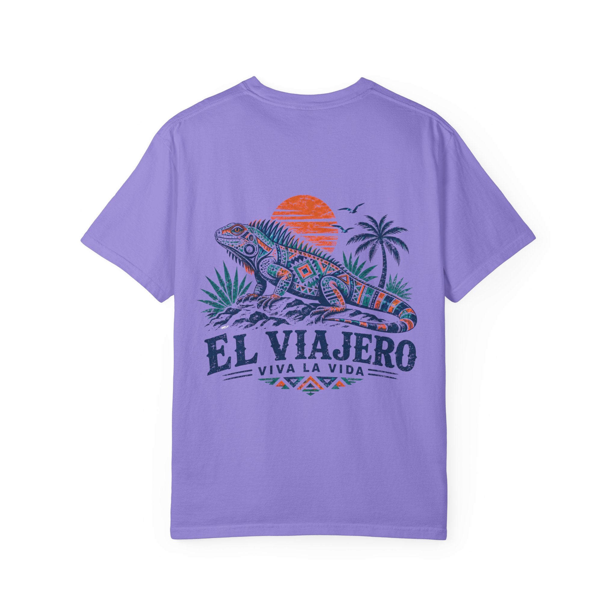 El Viajero iguana tropical graphic t-shirt - product photo 7