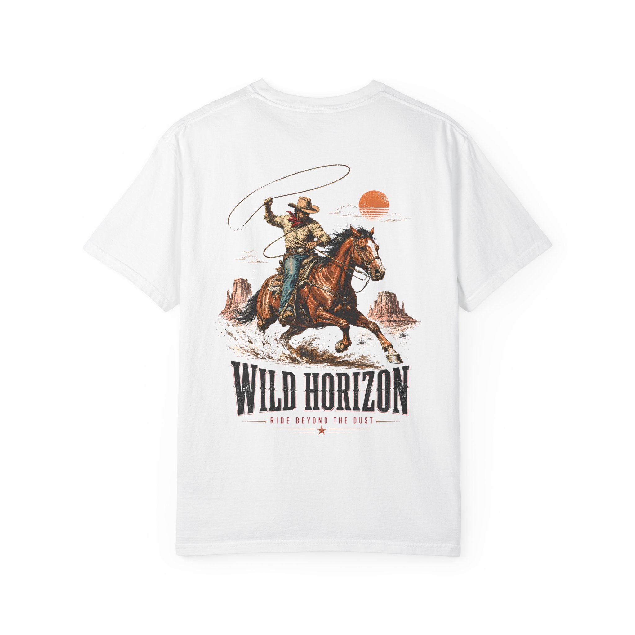 Vintage Western Cowboy graphic t-shirt - detail view