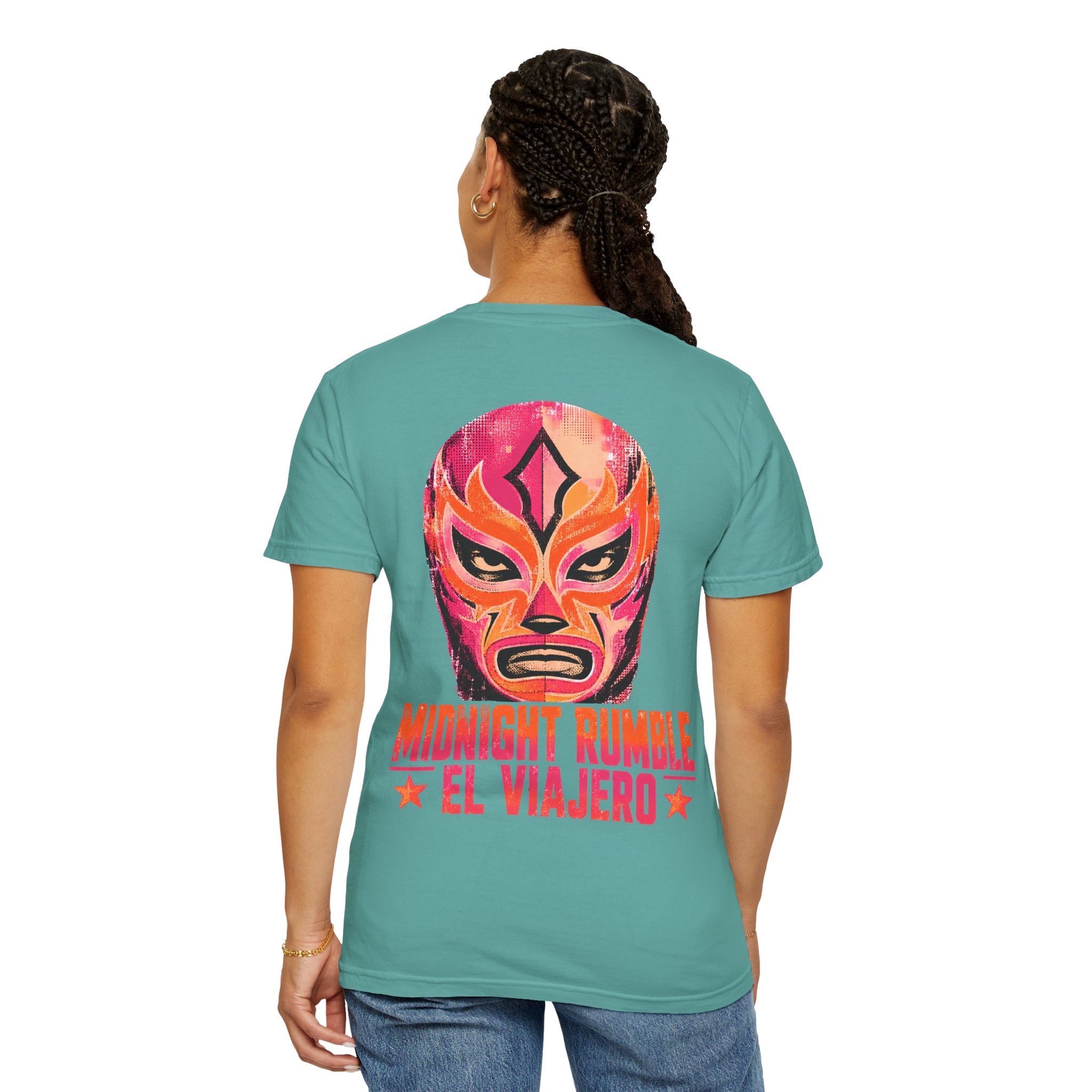 Midnight Rumble Lucha Libre wrestling graphic t-shirt - product photo 34
