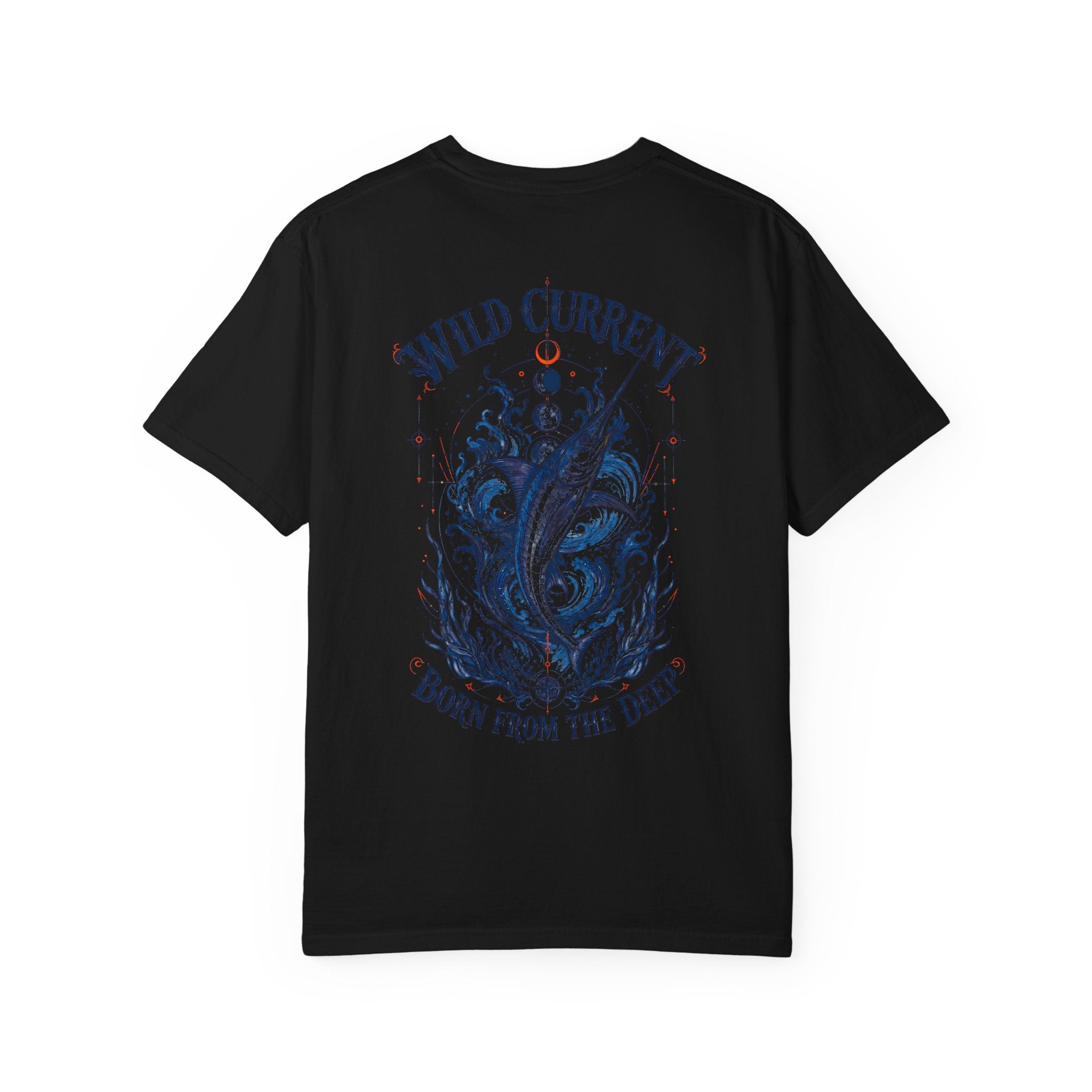 Wild Current marlin fishing graphic t-shirt - front view