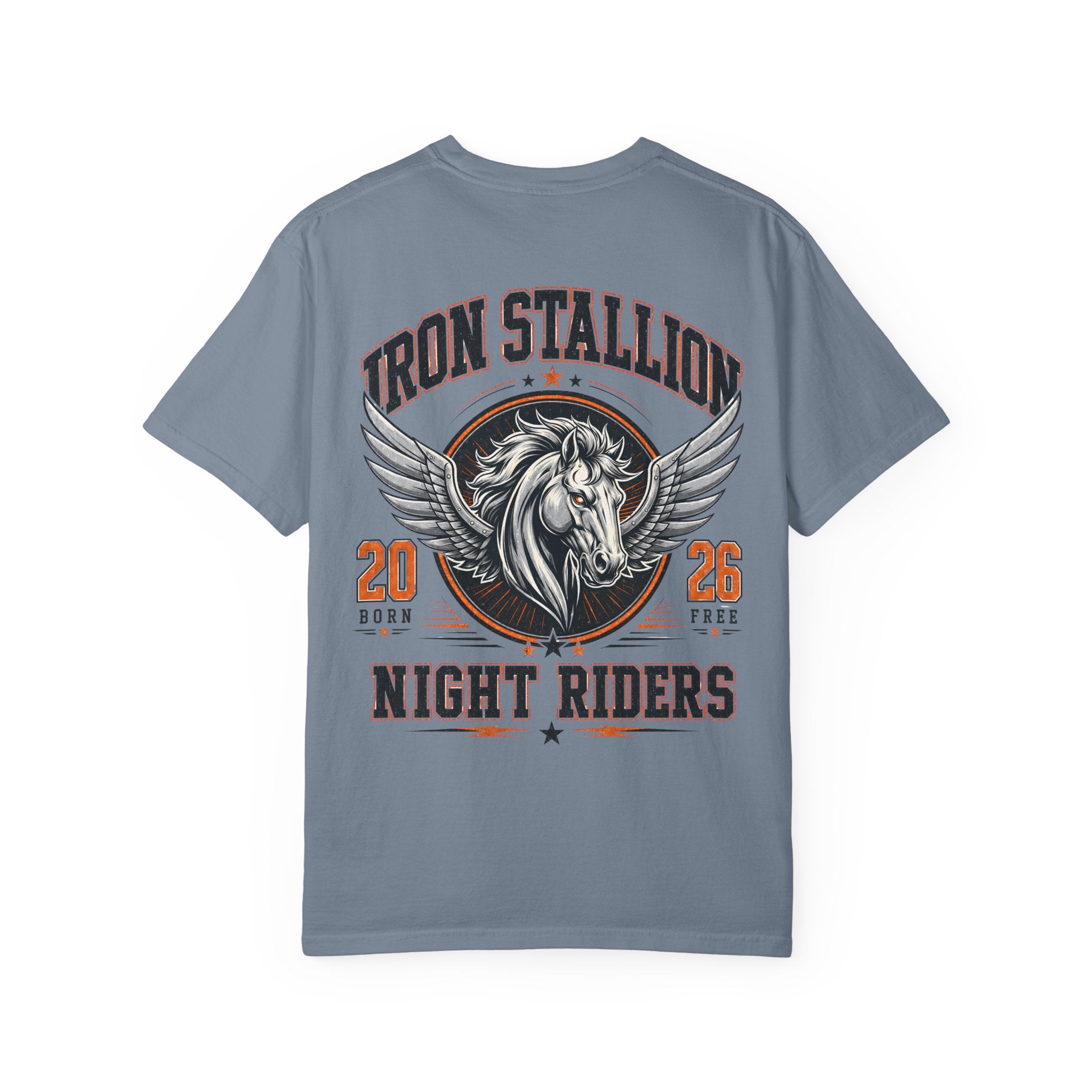 Iron Stallion Graphic T-Shirt – Vintage Winged Horse Streetwear Tee