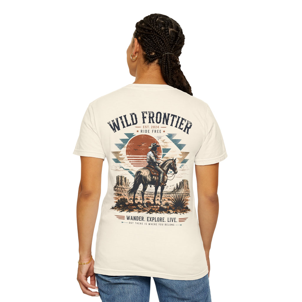 Wild Frontier cowboy graphic t-shirt - product photo 20