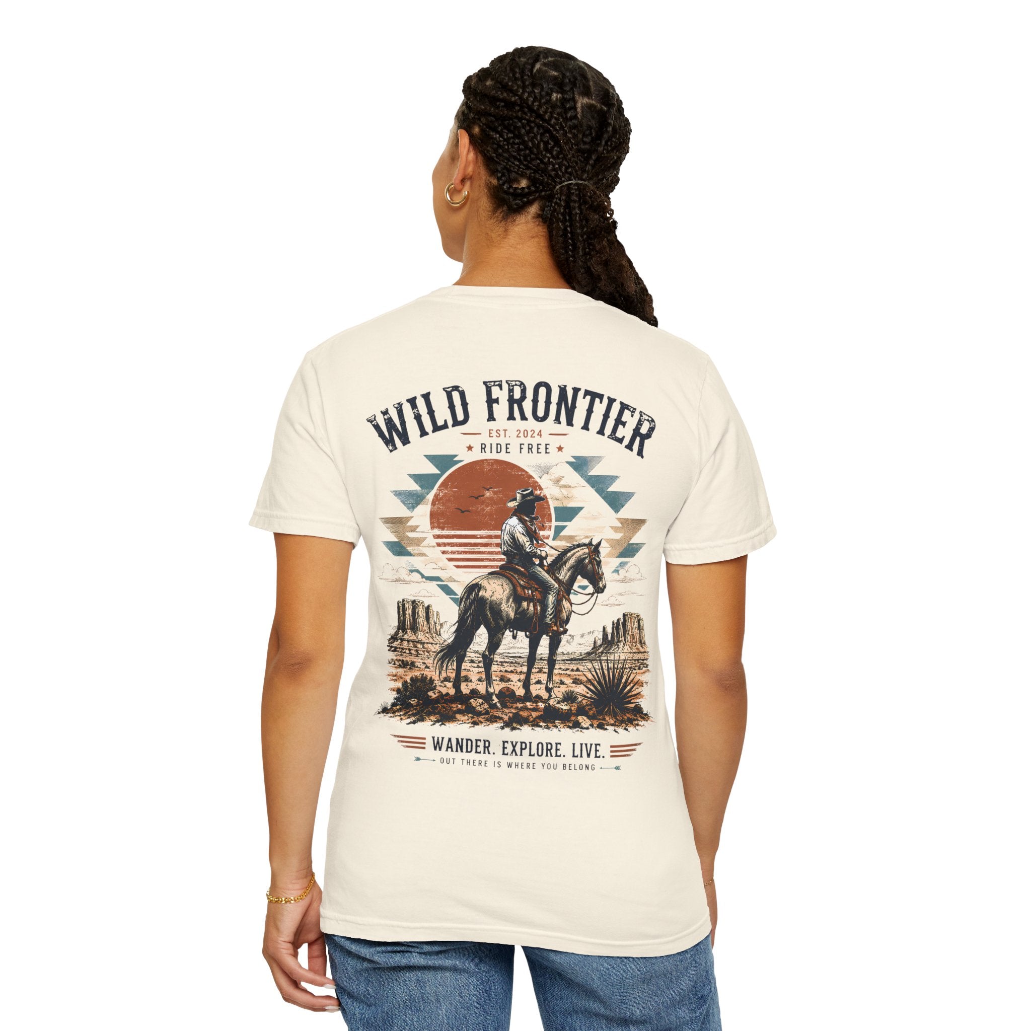 Wild Frontier cowboy graphic t-shirt - product photo 20