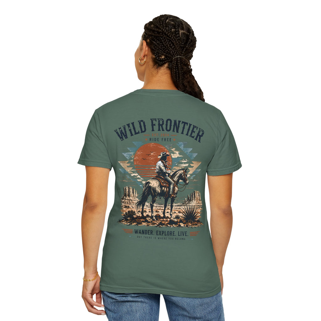 Wild Frontier cowboy graphic t-shirt - product photo 24