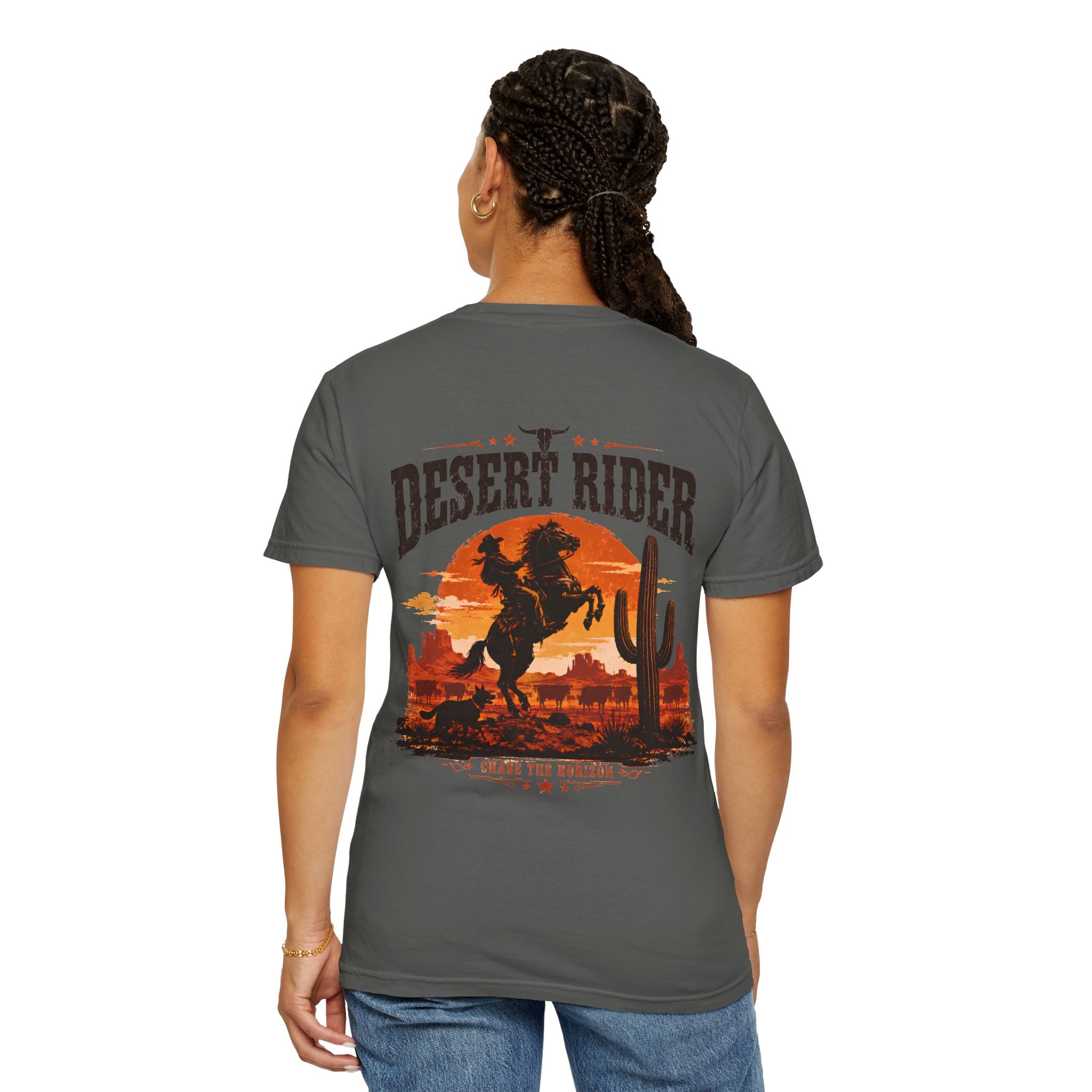 Desert Rider western cowboy graphic t-shirt - product photo 3