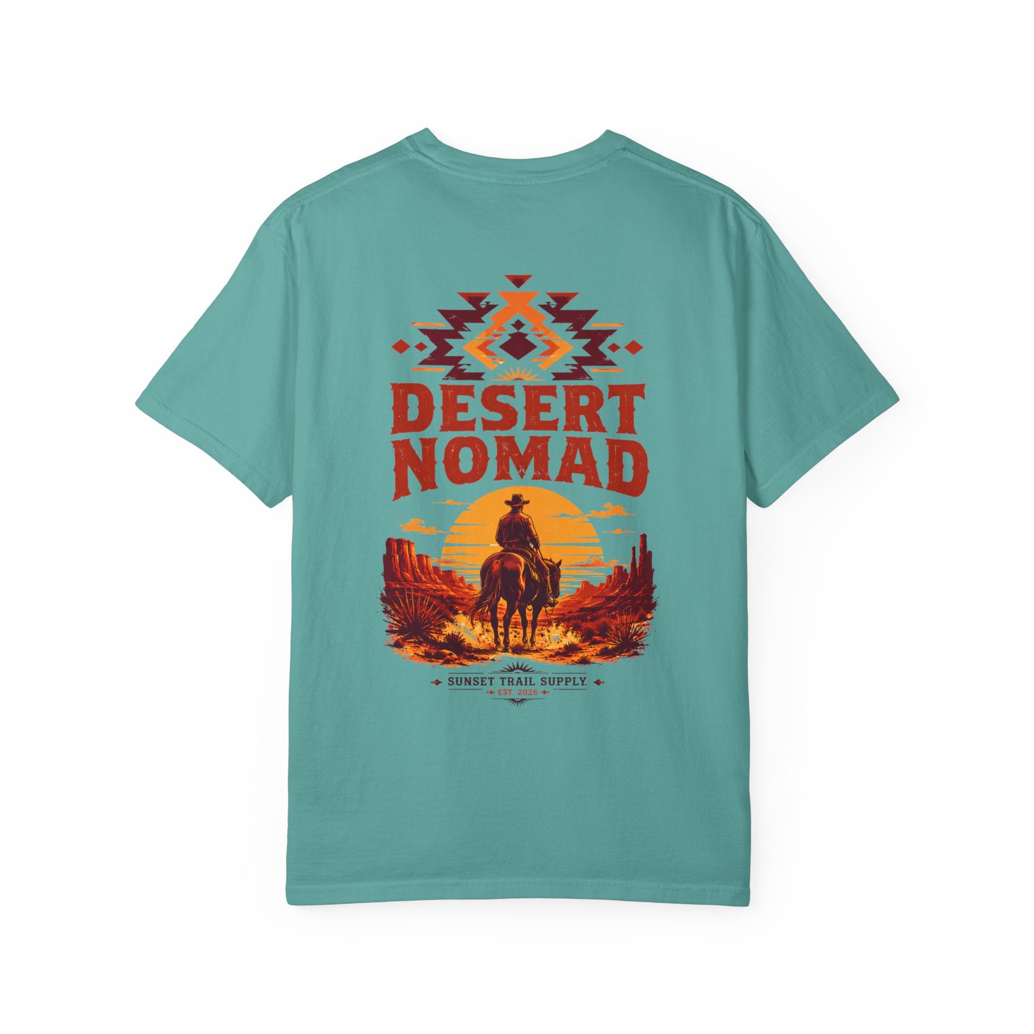 Desert Nomad western horse rider graphic t-shirt - product photo 6