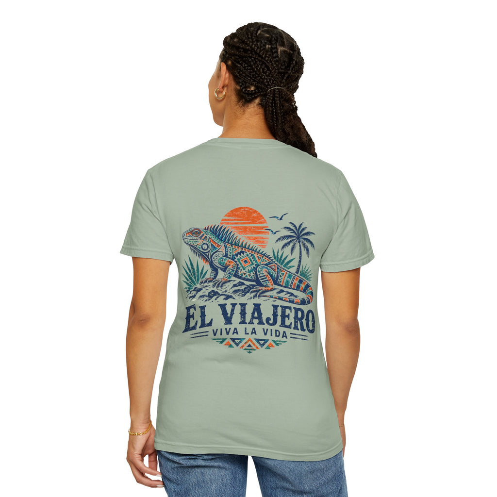 El Viajero iguana tropical graphic t-shirt - product photo 18
