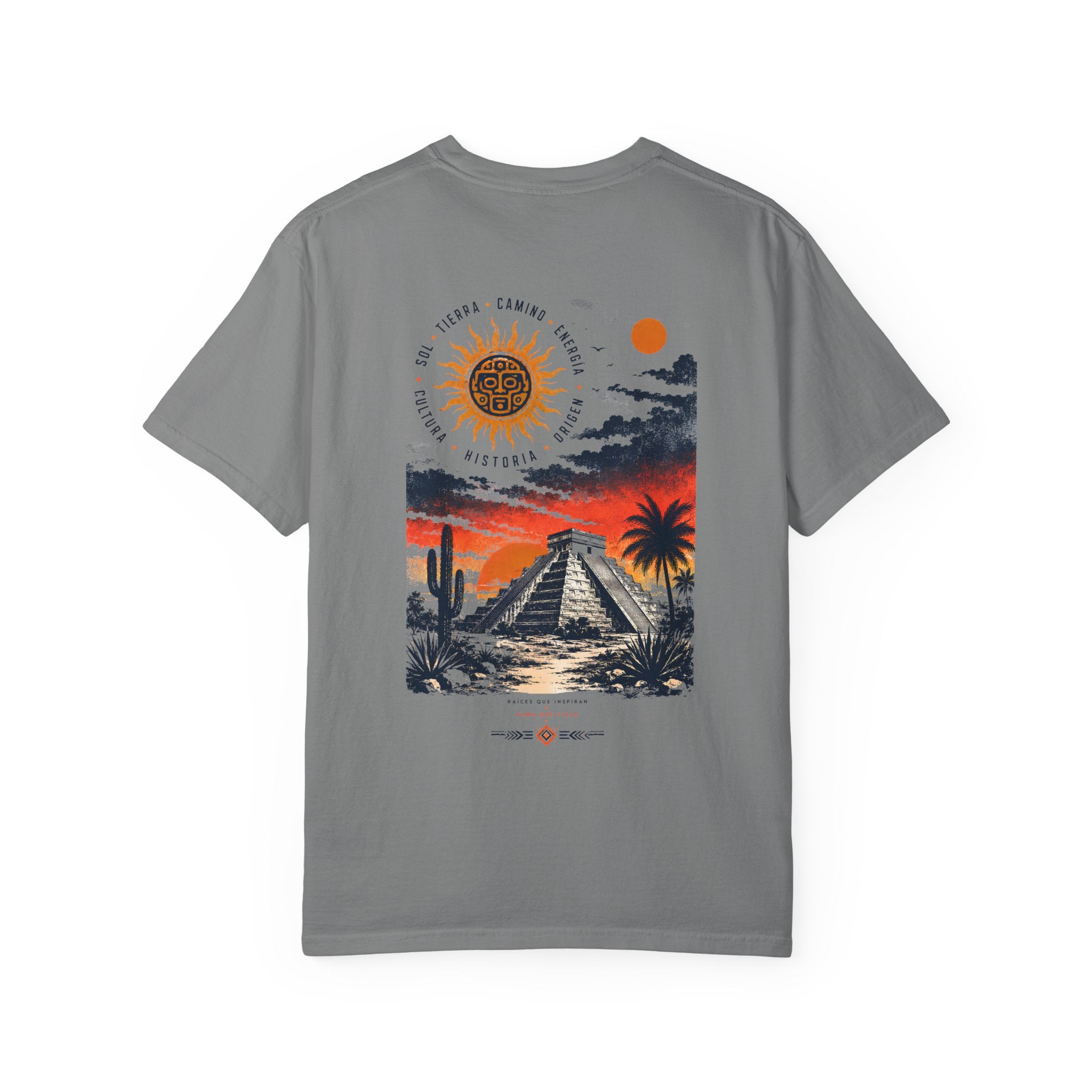 Mayan Pyramid vintage Mexico sunset graphic t-shirt - product photo 4