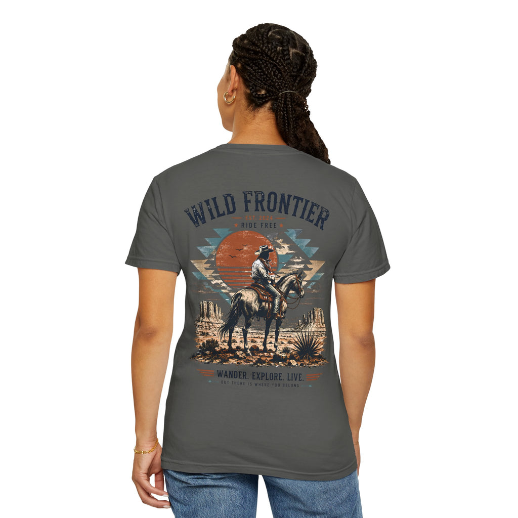 Wild Frontier cowboy graphic t-shirt - product photo 21
