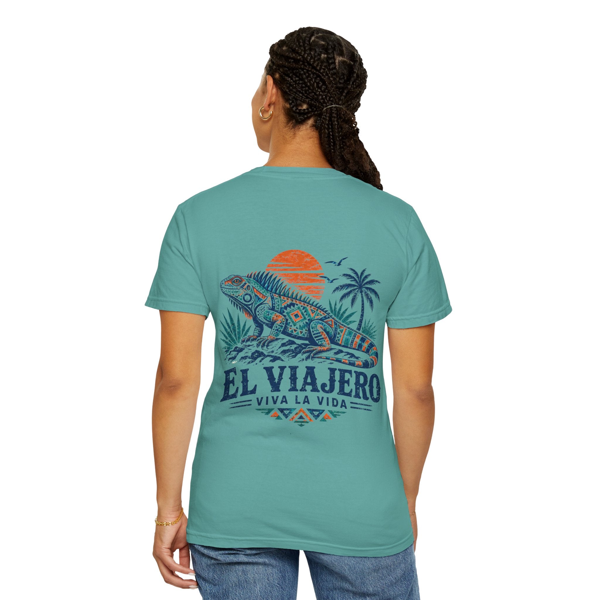 El Viajero iguana tropical graphic t-shirt - product photo 19