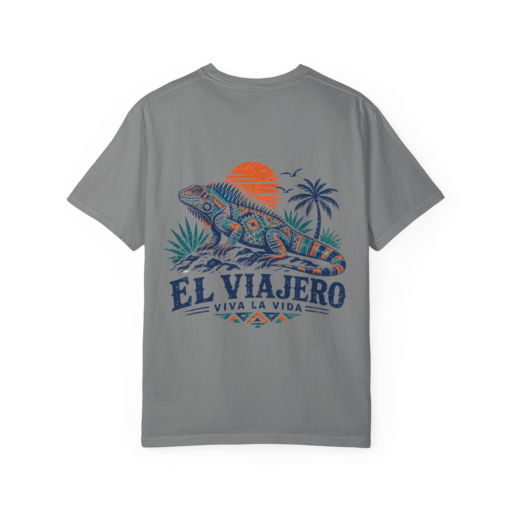 El Viajero iguana tropical graphic t-shirt - product photo 3