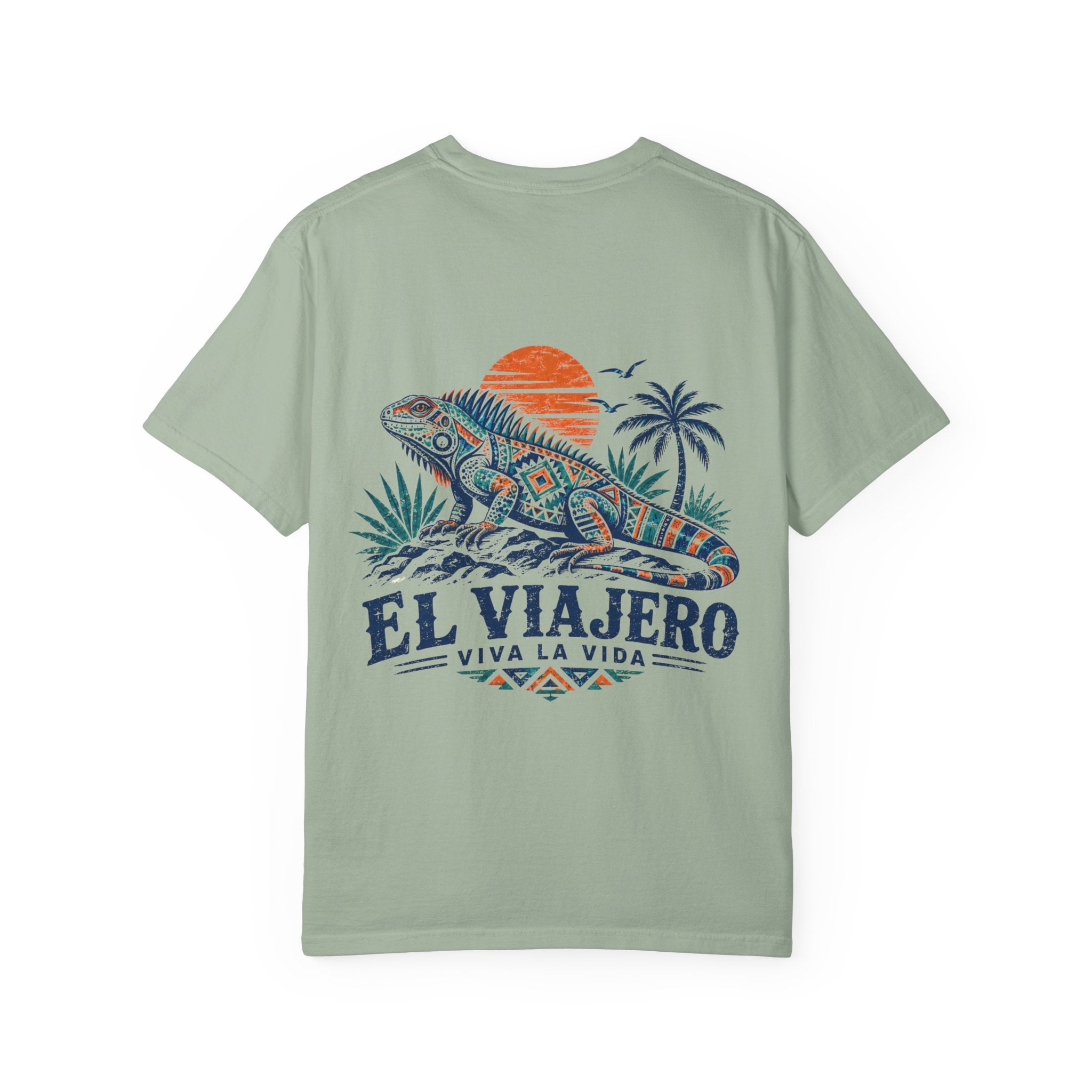 El Viajero iguana tropical graphic t-shirt - product photo 4