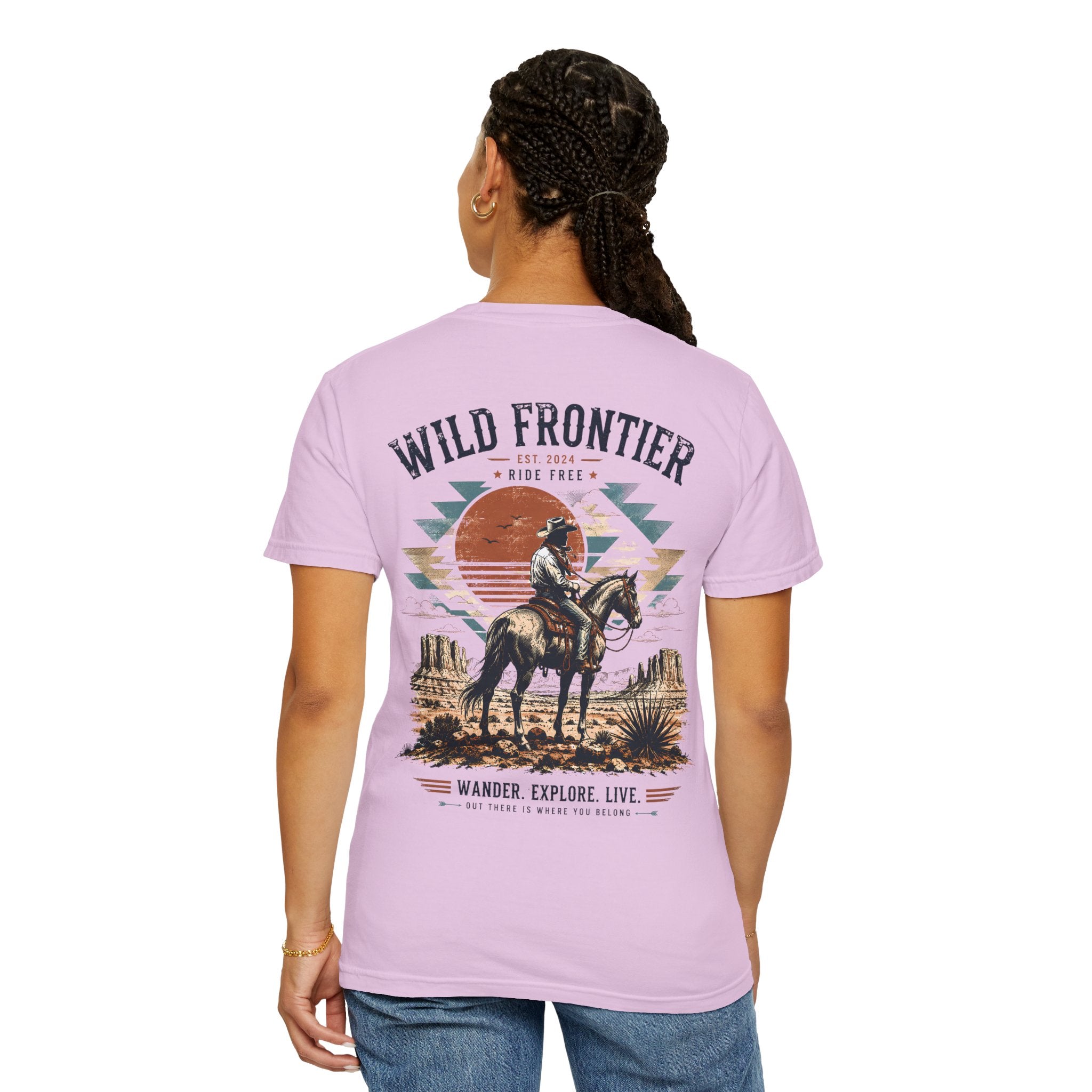 Wild Frontier cowboy graphic t-shirt - product photo 29