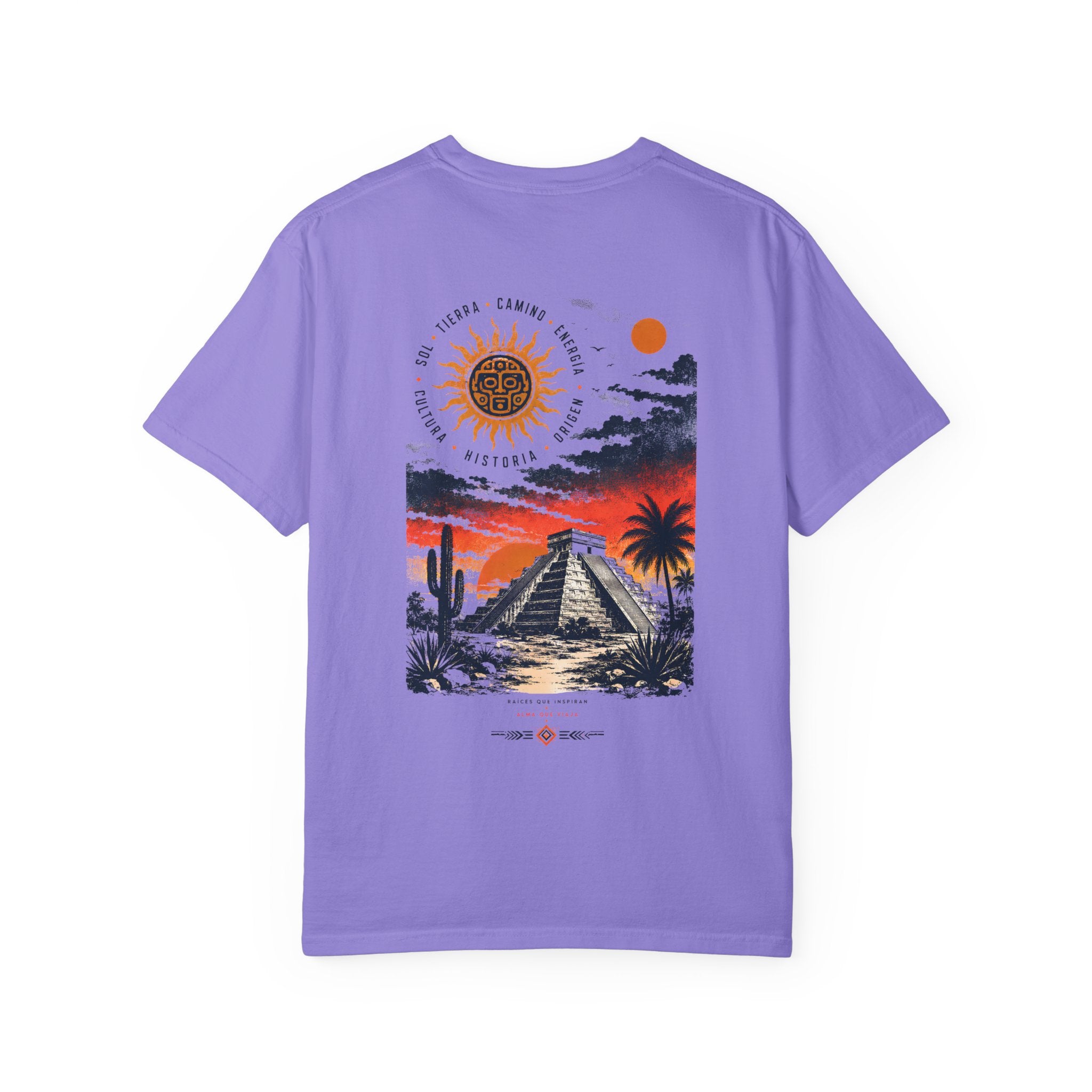 Mayan Pyramid vintage Mexico sunset graphic t-shirt - product photo 10