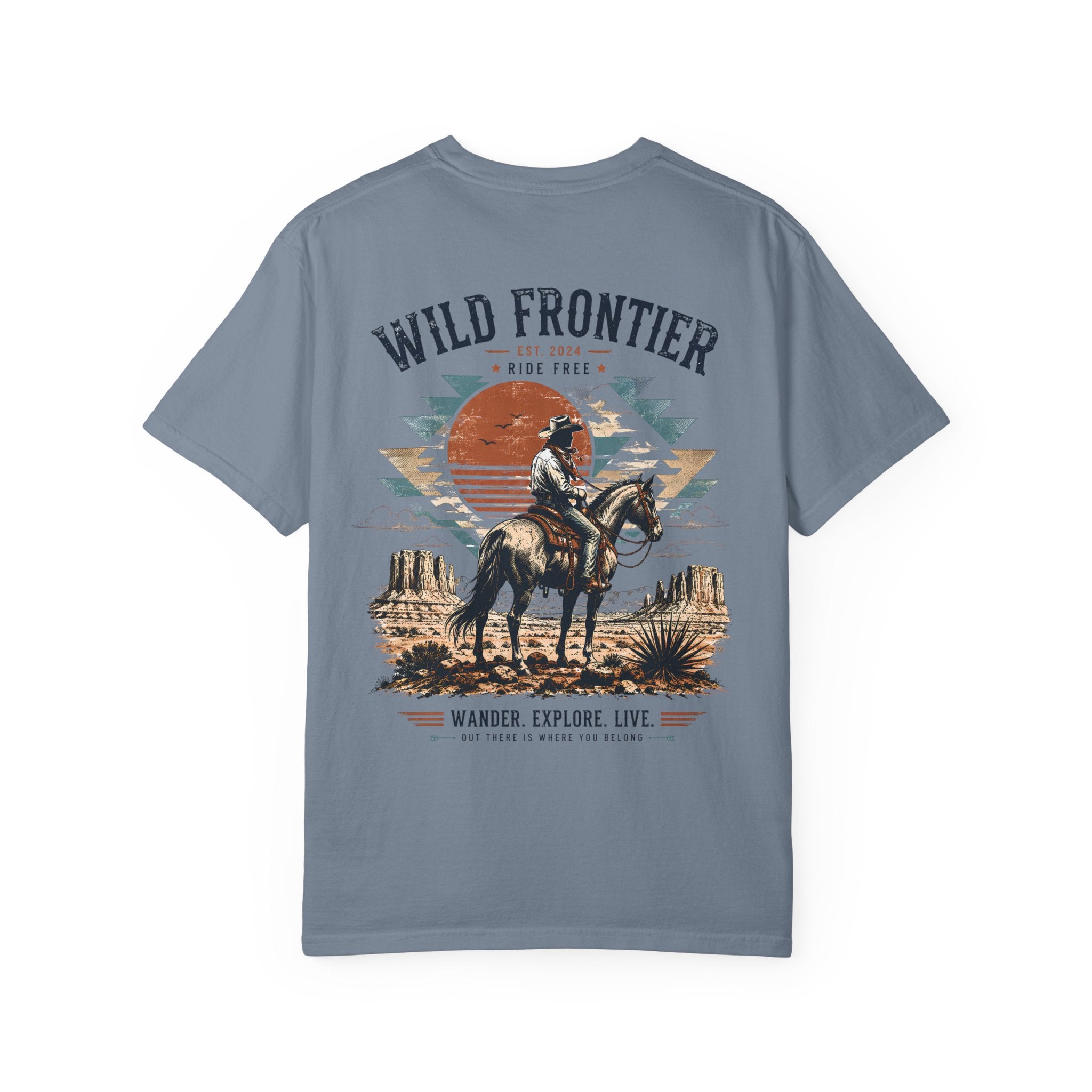 Wild Frontier cowboy graphic t-shirt - product photo 9