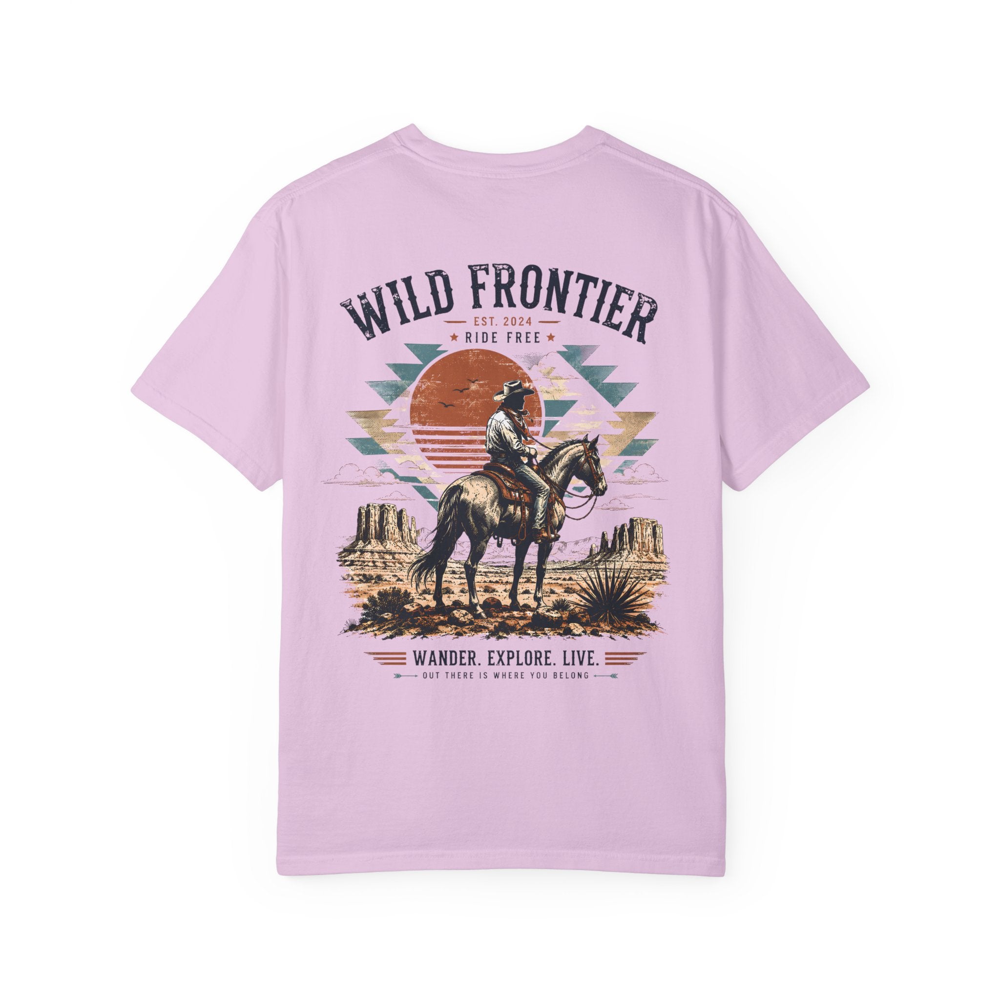 Wild Frontier cowboy graphic t-shirt - product photo 11