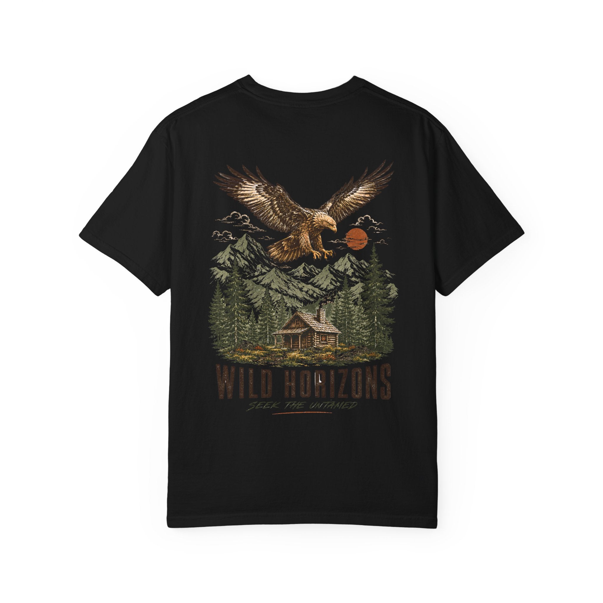 Wild Horizons Eagle Graphic T-Shirt – Vintage Back Print