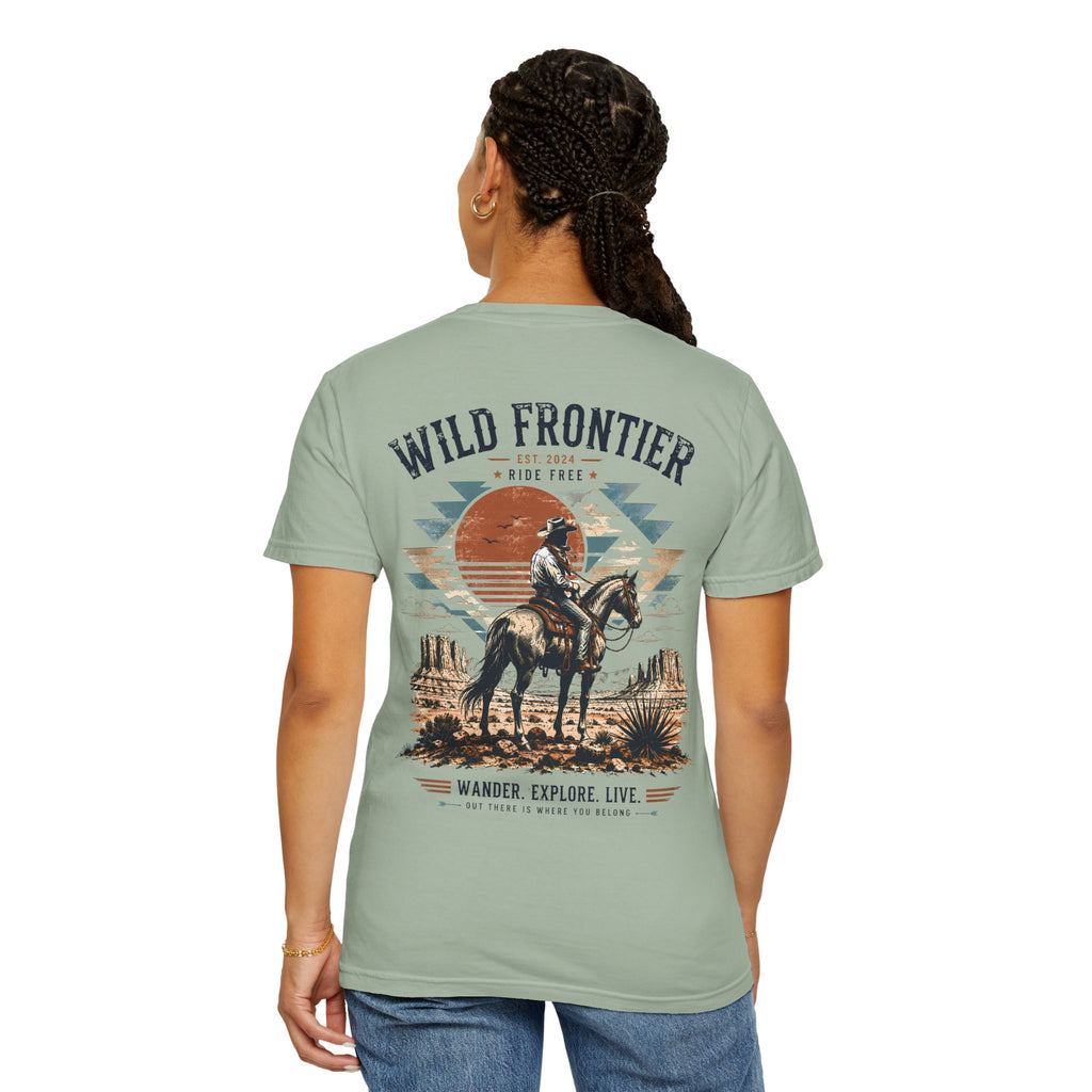 Wild Frontier cowboy graphic t-shirt - product photo 23