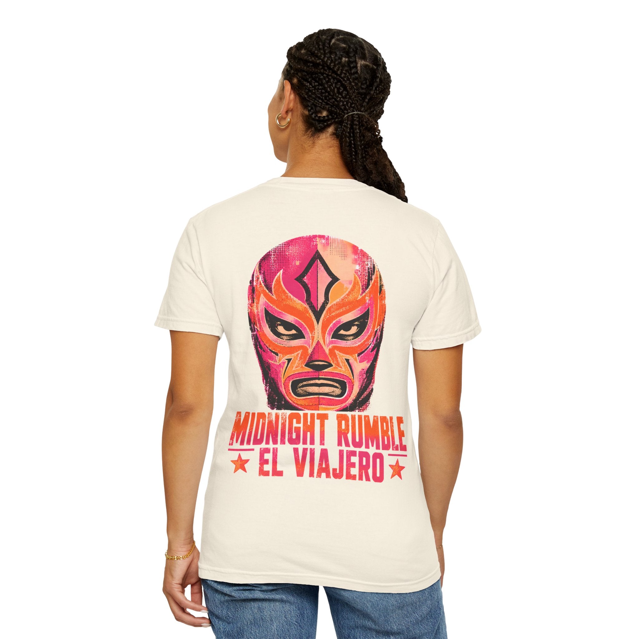 Midnight Rumble Lucha Libre wrestling graphic t-shirt - product photo 24