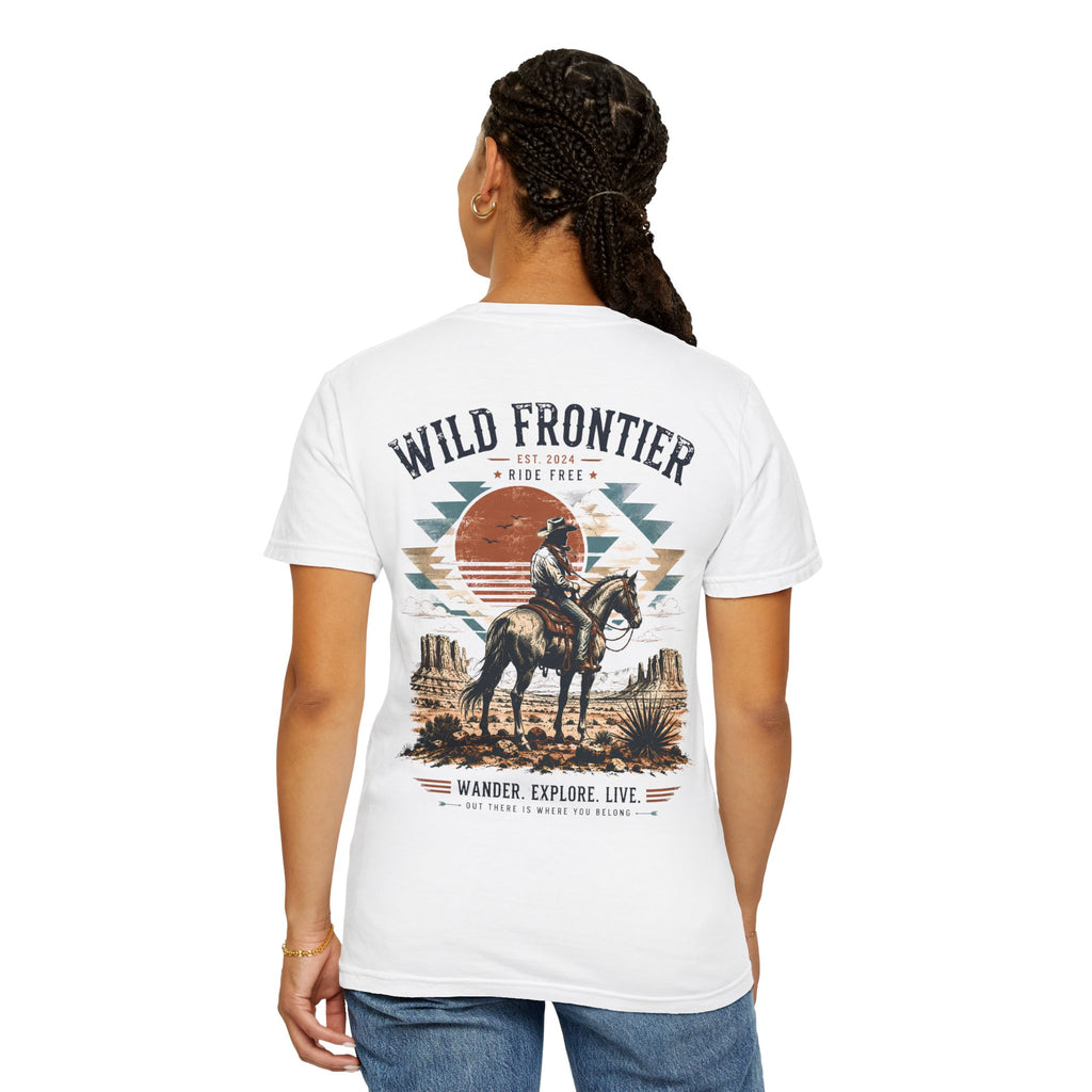 Wild Frontier cowboy graphic t-shirt - product photo 19