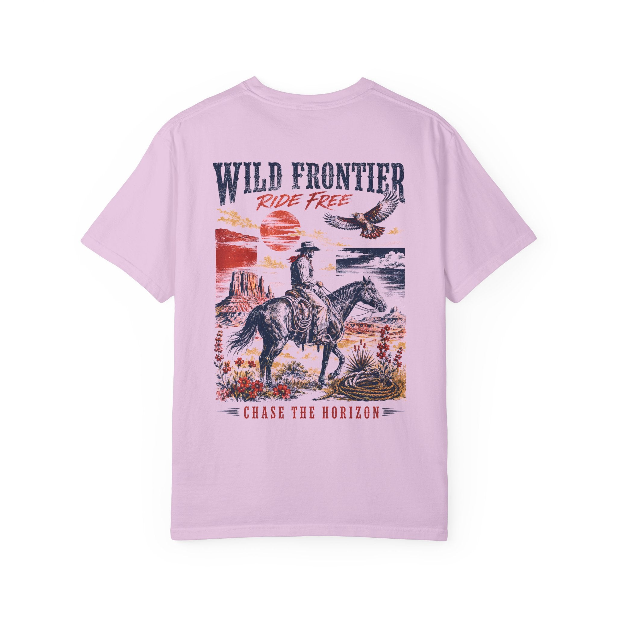 Wild Frontier Cowboy Graphic T-Shirt – Vintage Western Oversized Tee