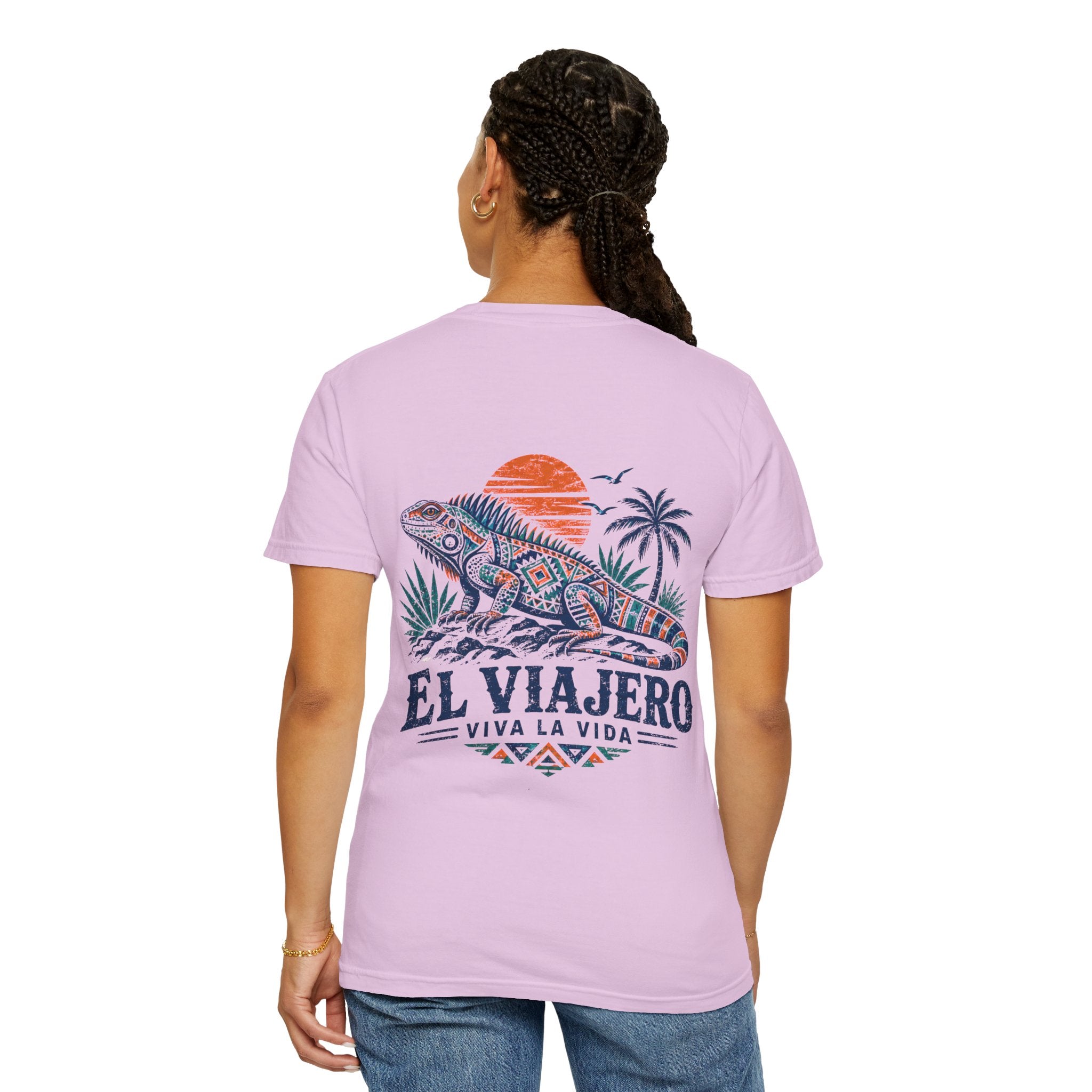 El Viajero iguana tropical graphic t-shirt - product photo 22