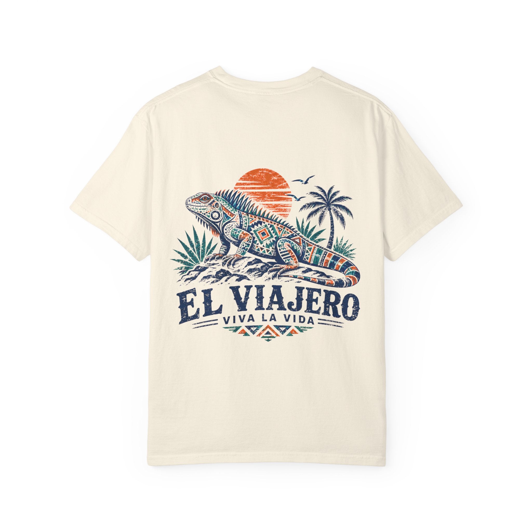 El Viajero iguana tropical graphic t-shirt - product photo 2