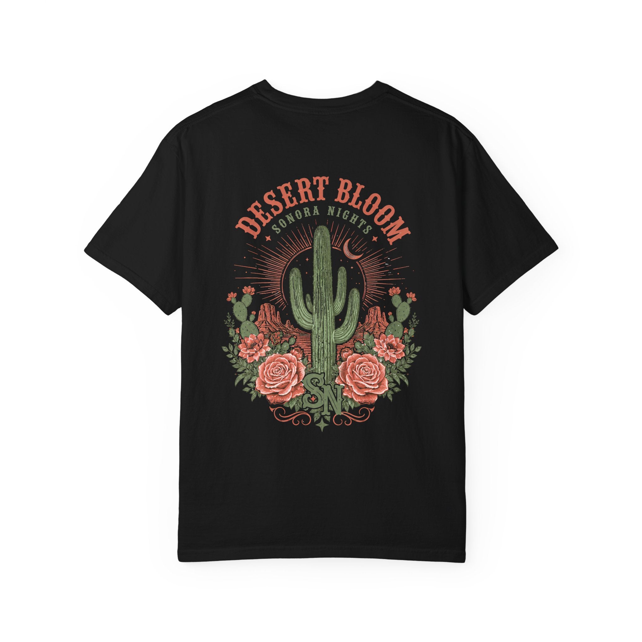 Desert Bloom Sonora Nights cactus graphic t-shirt - product photo 3