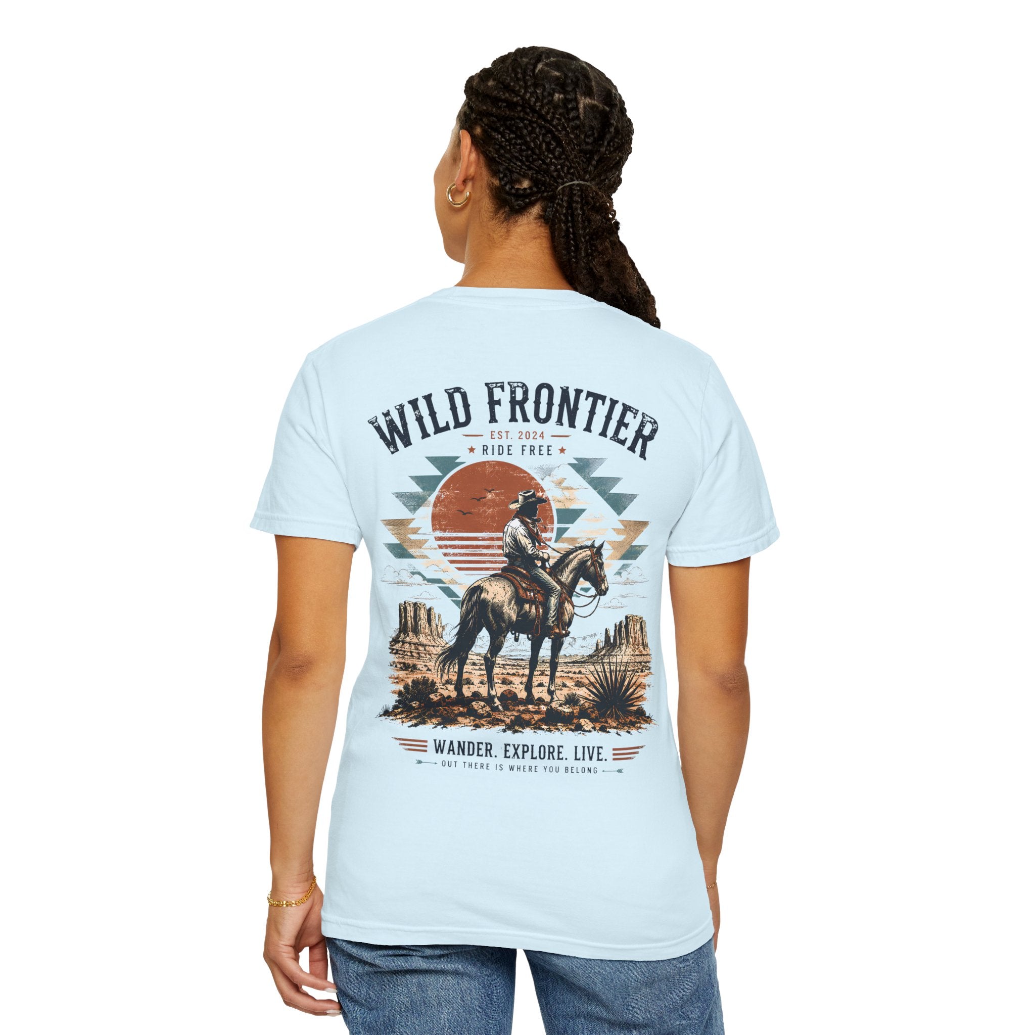 Wild Frontier cowboy graphic t-shirt - product photo 26