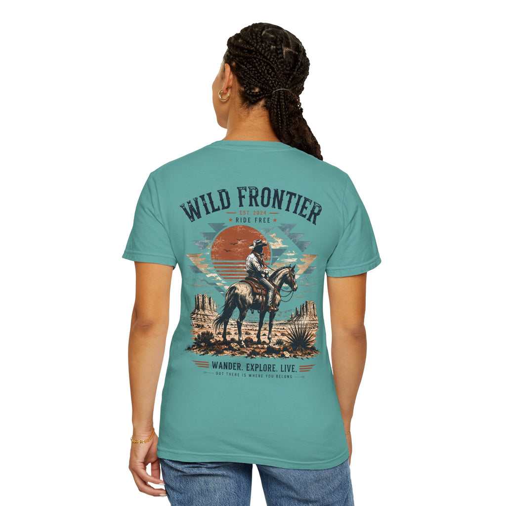 Wild Frontier cowboy graphic t-shirt - product photo 25