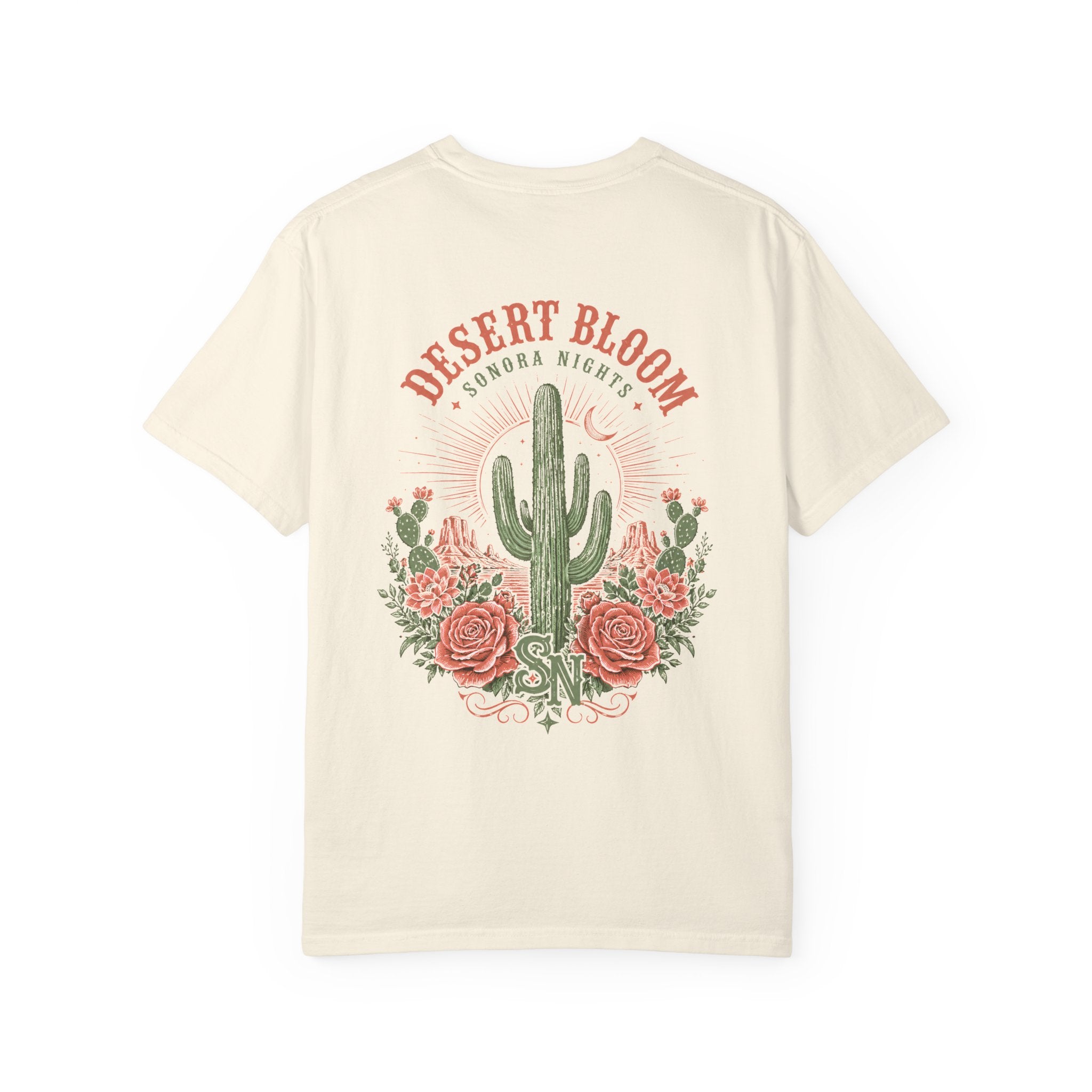 Desert Bloom Sonora Nights cactus graphic t-shirt - product photo 4