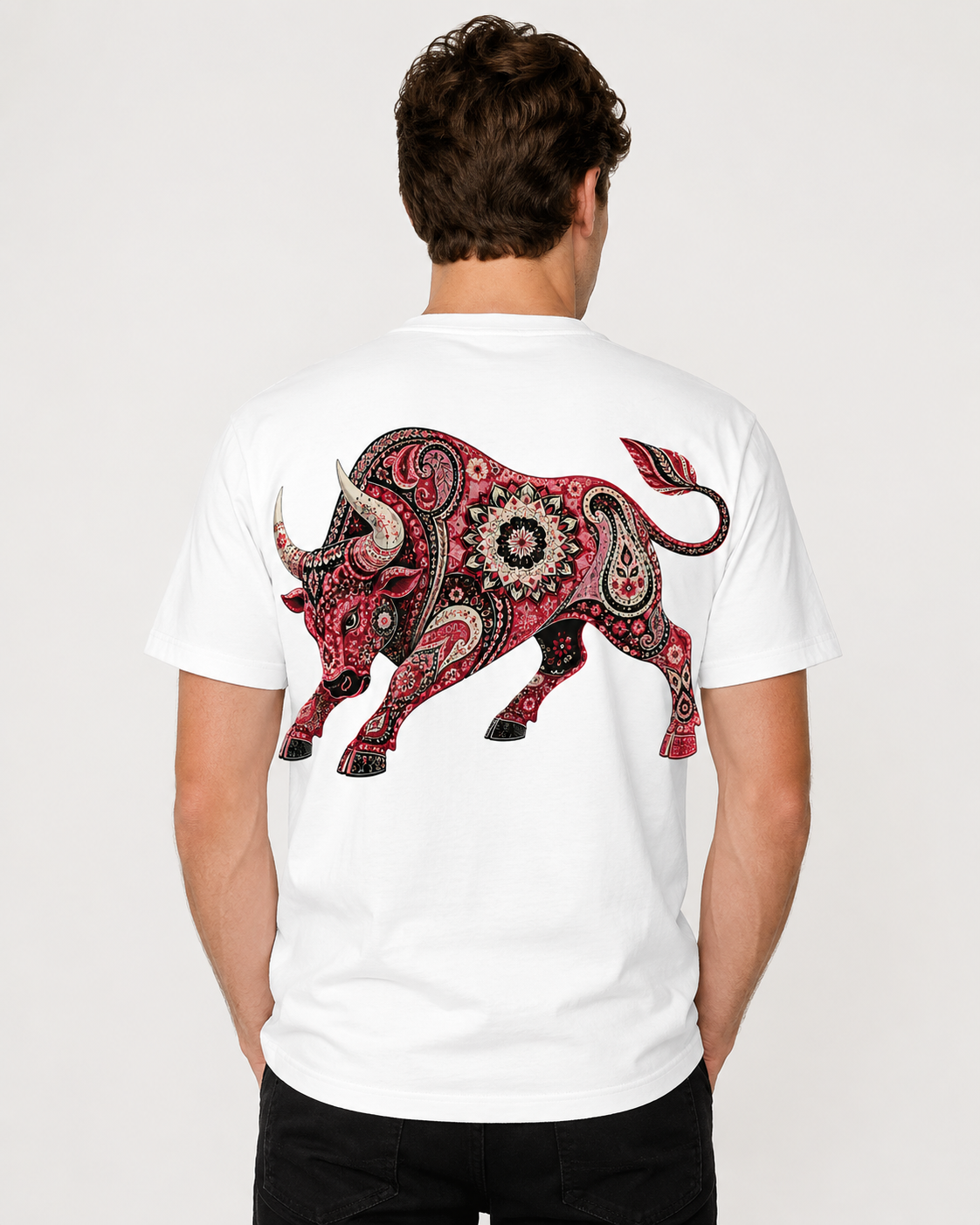 Paisley Bull western graphic t-shirt - product photo 2