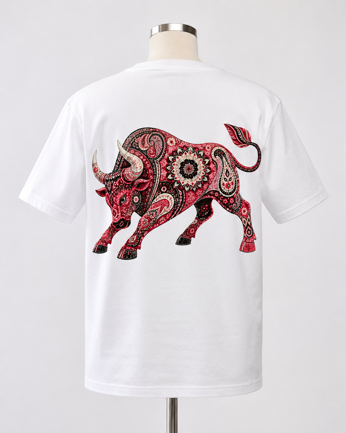 Paisley Bull western graphic t-shirt - product photo 5