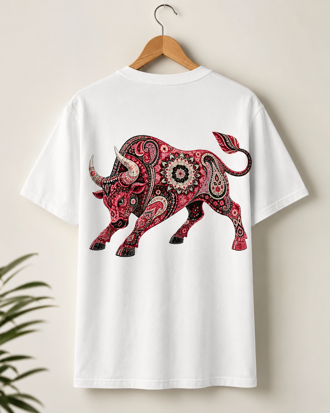 Paisley Bull western graphic t-shirt - product photo 3