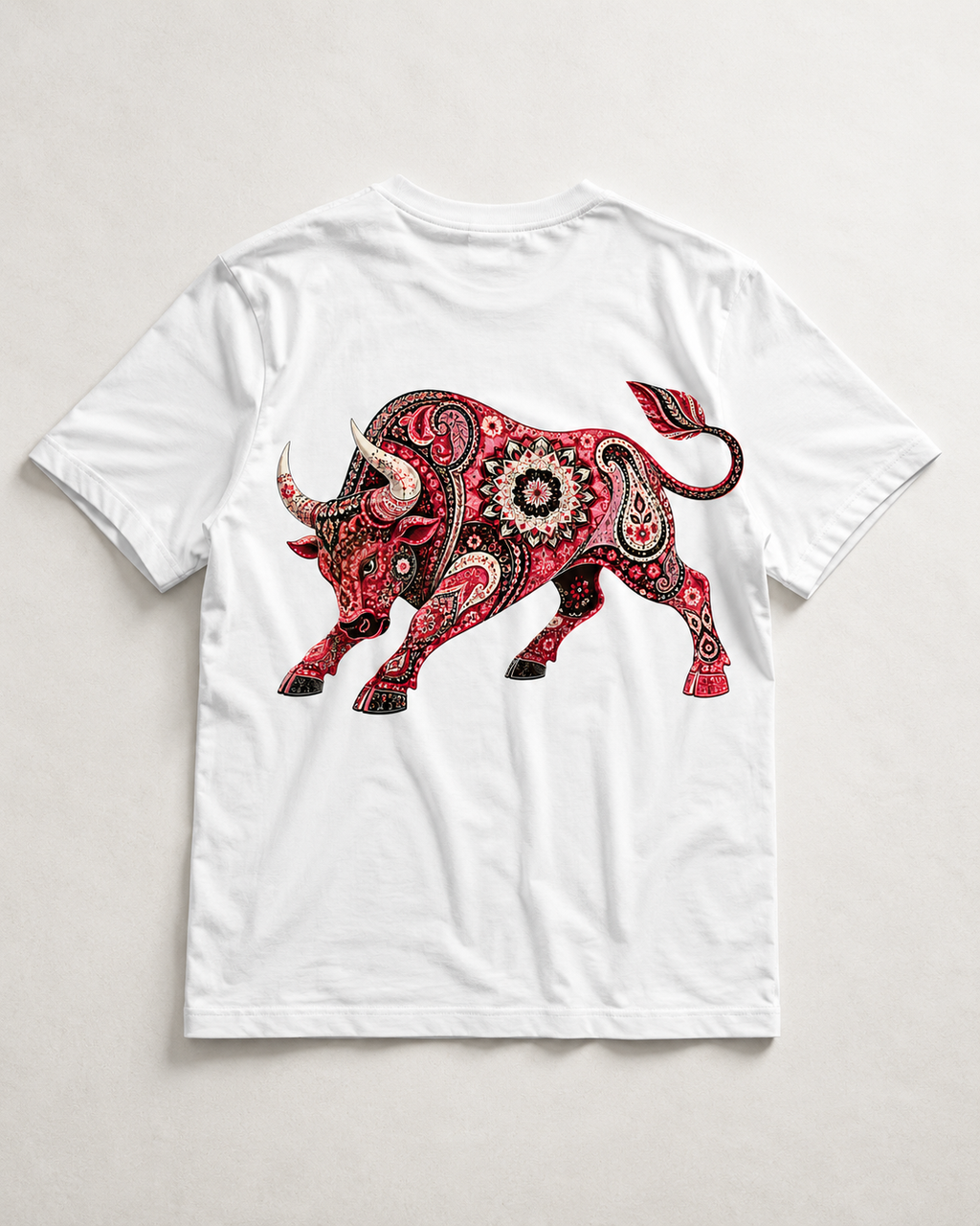 Paisley Bull western graphic t-shirt - product photo 4