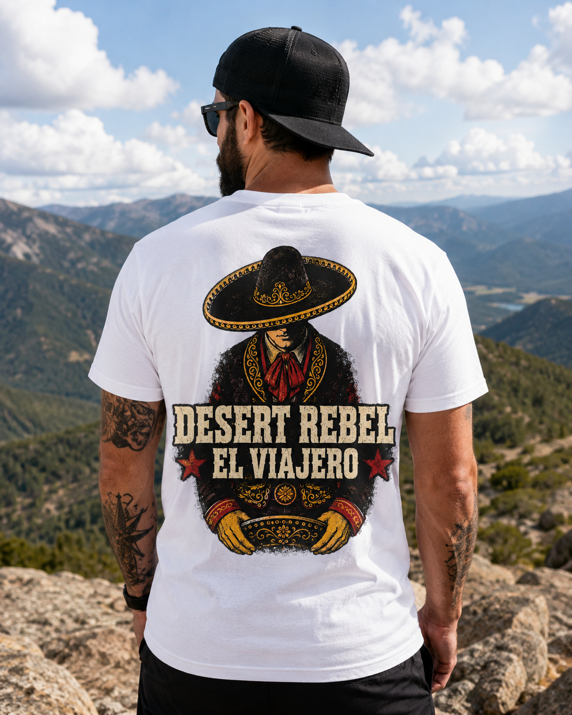 Desert Rebel El Viajero western graphic t-shirt - product photo 2