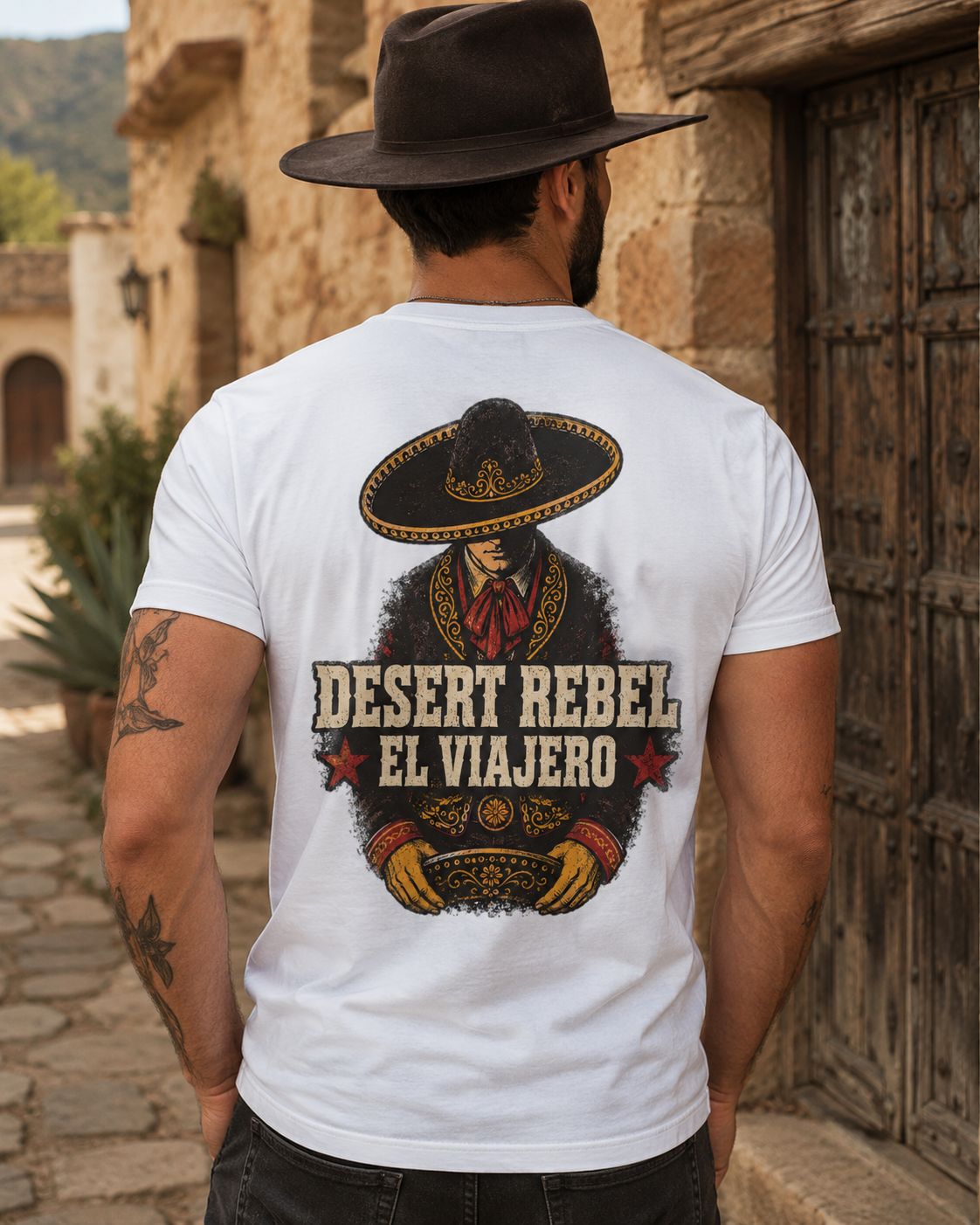 Desert Rebel El Viajero western graphic t-shirt - product photo 4