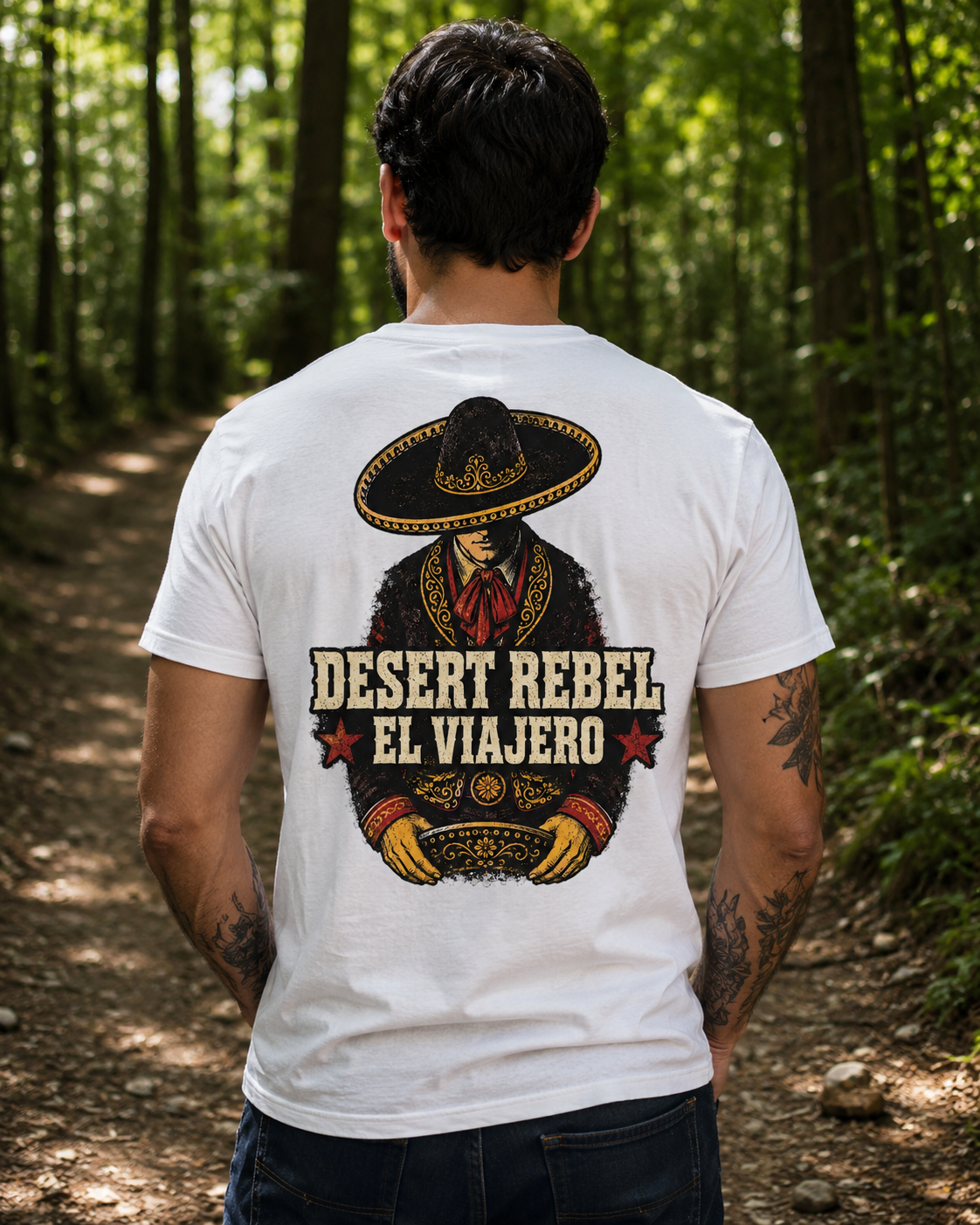 Desert Rebel El Viajero western graphic t-shirt - product photo 5