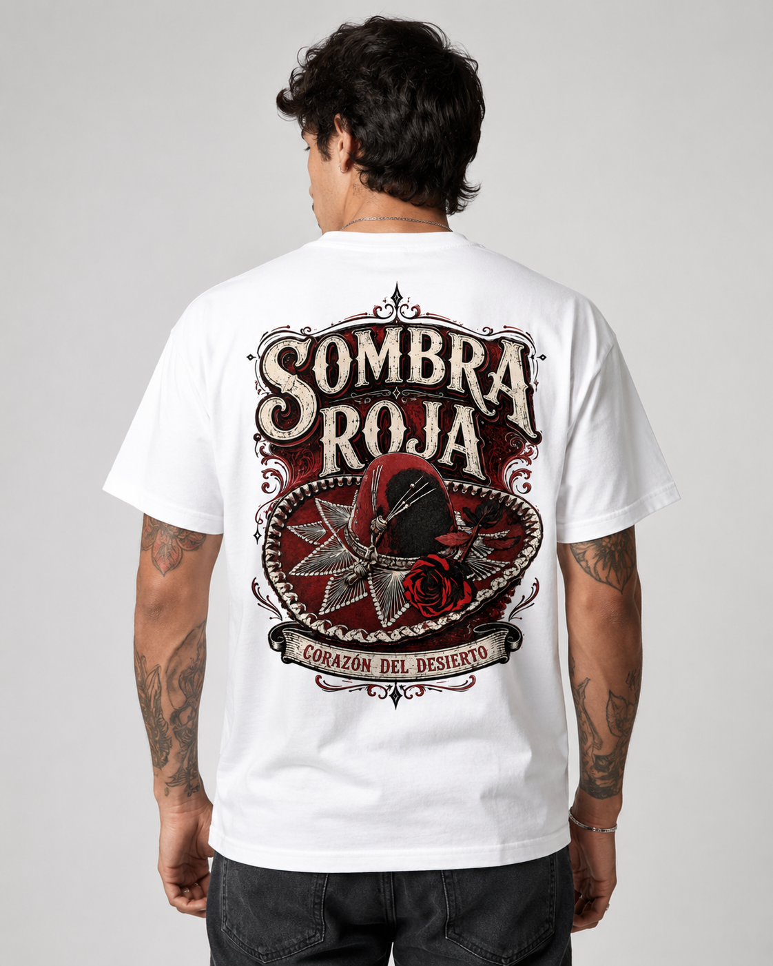 Sombra Roja sombrero desert rose graphic t-shirt - product photo 2