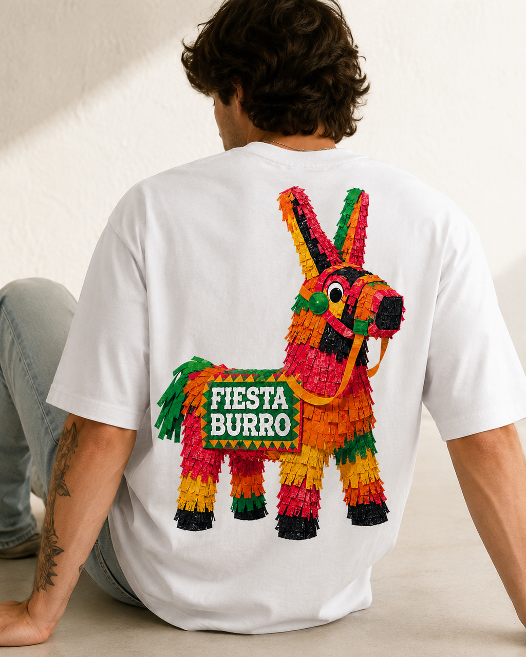 Fiesta Burro piñata graphic t-shirt - product photo 12