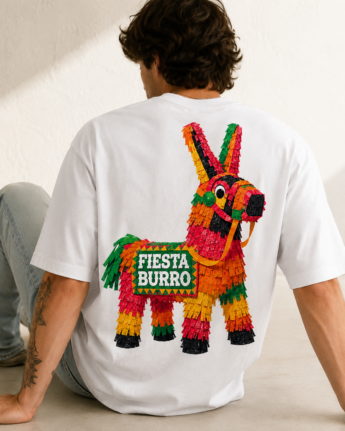 Fiesta Burro piñata graphic t-shirt - product photo 12